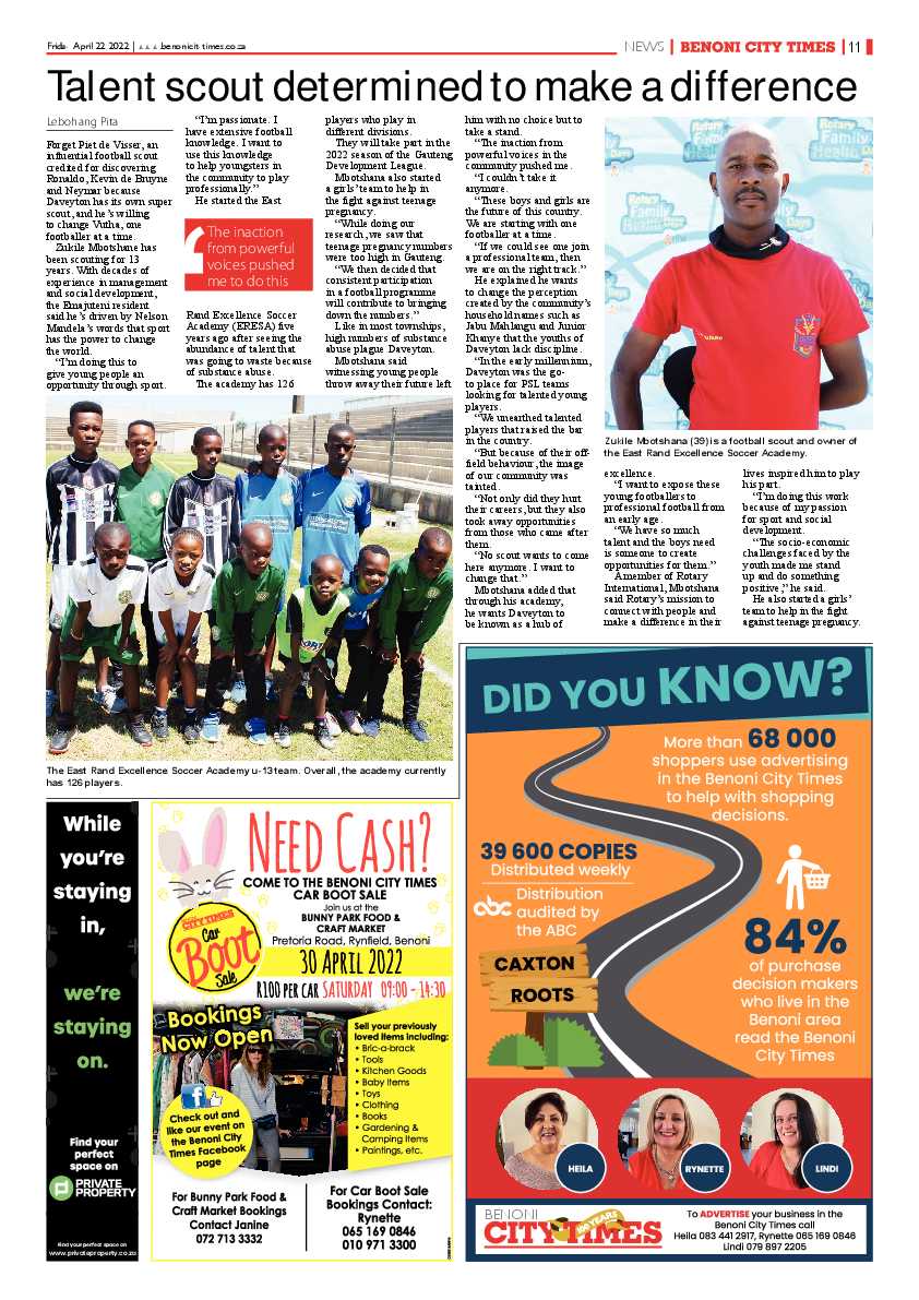 Benoni City Times 22 April 2022 page 15
