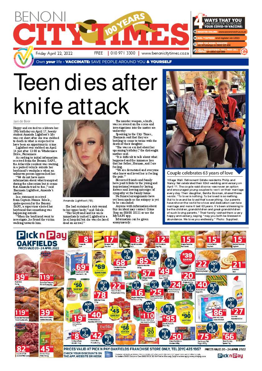 Benoni City Times 22 April 2022 page 5