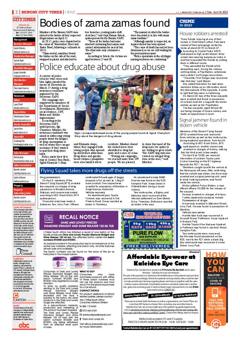 Benoni City Times 22 April 2022 page 6