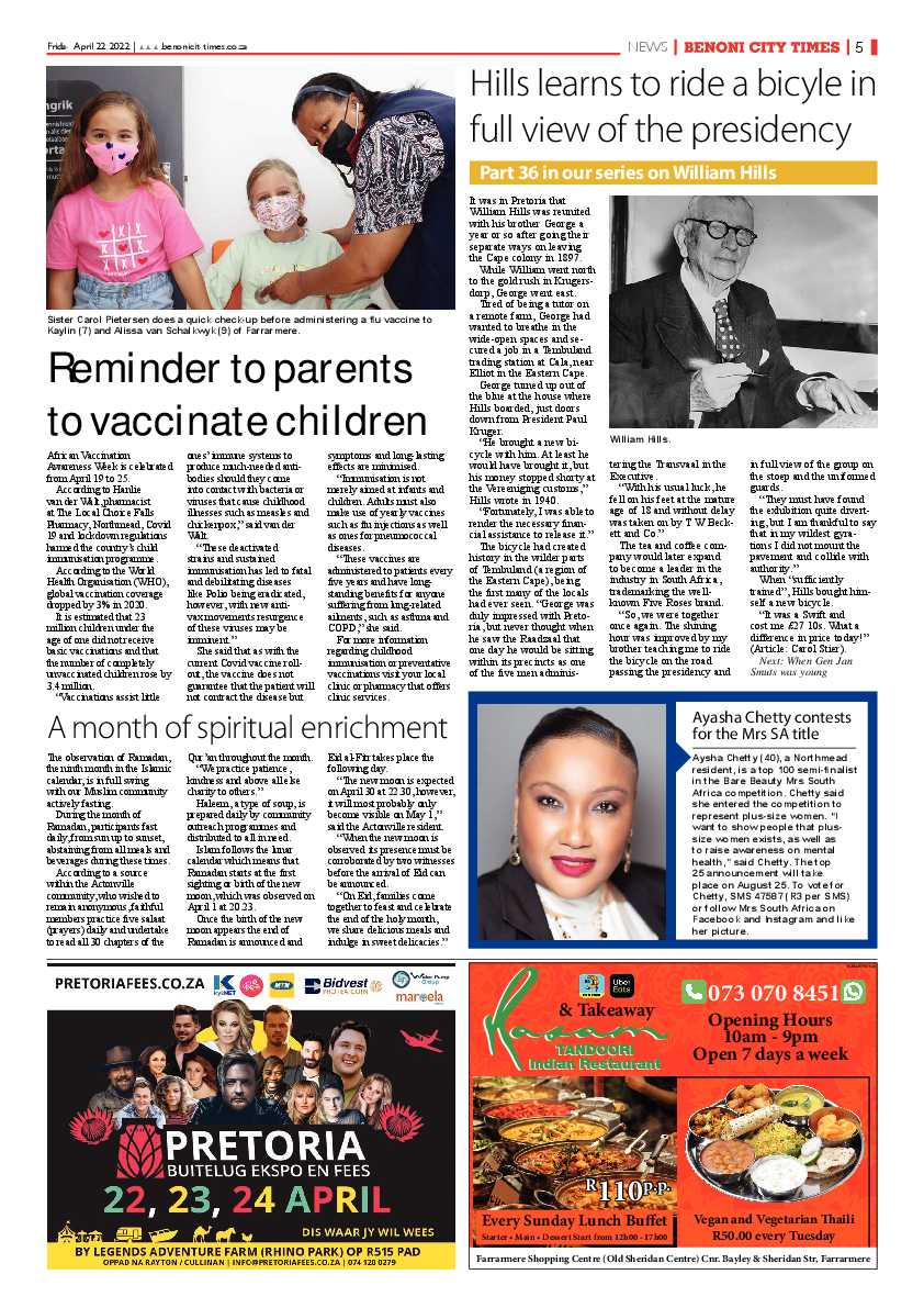 Benoni City Times 22 April 2022 page 9