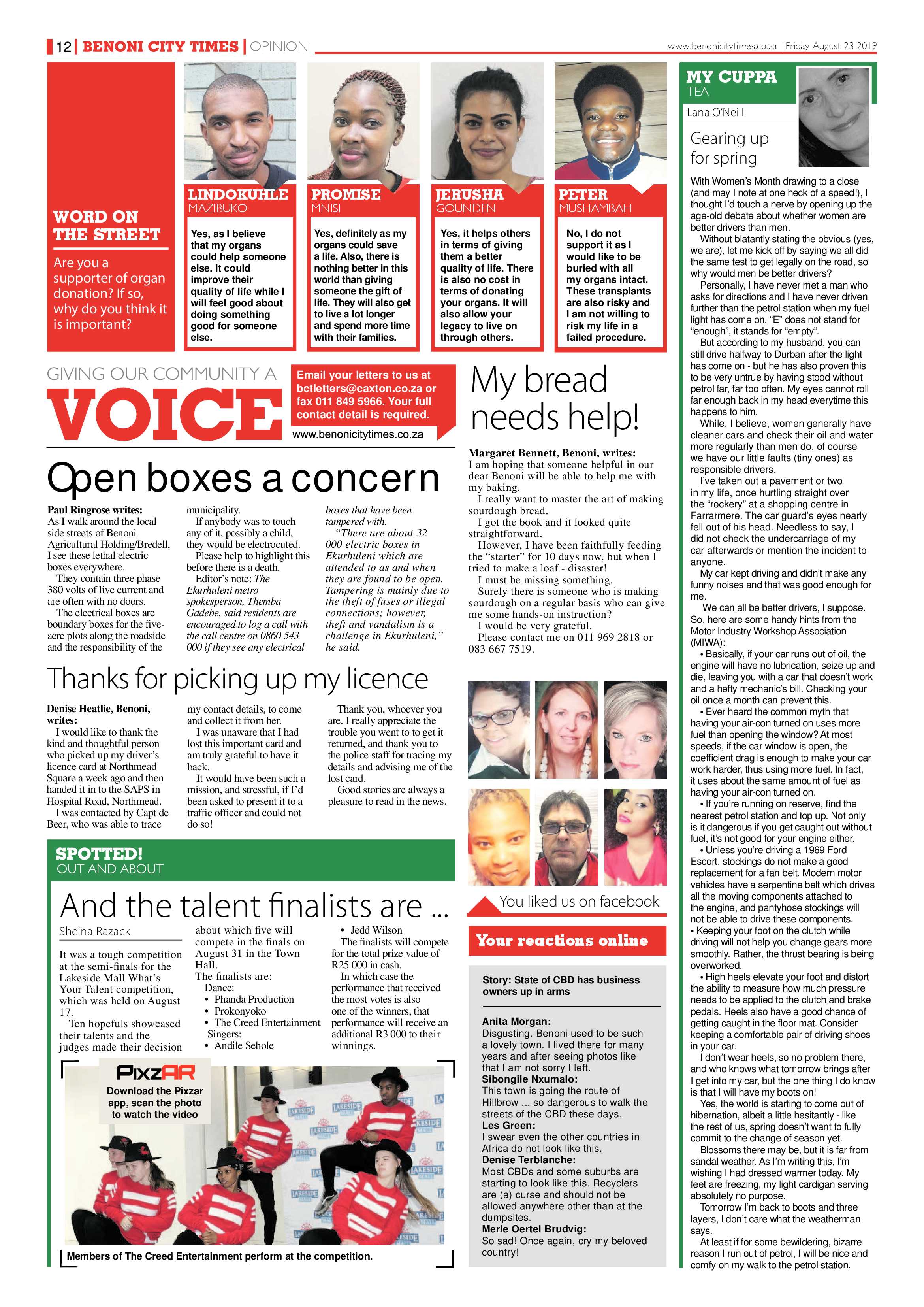 Benoni City Times 22 August 2018 page 12