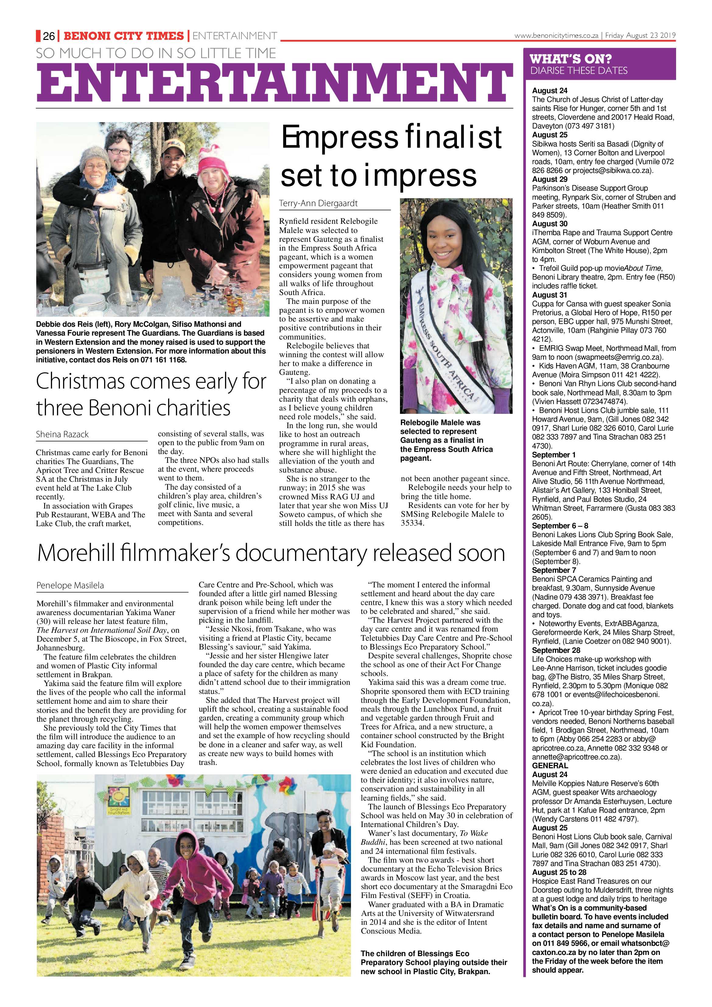 Benoni City Times 22 August 2018 page 26