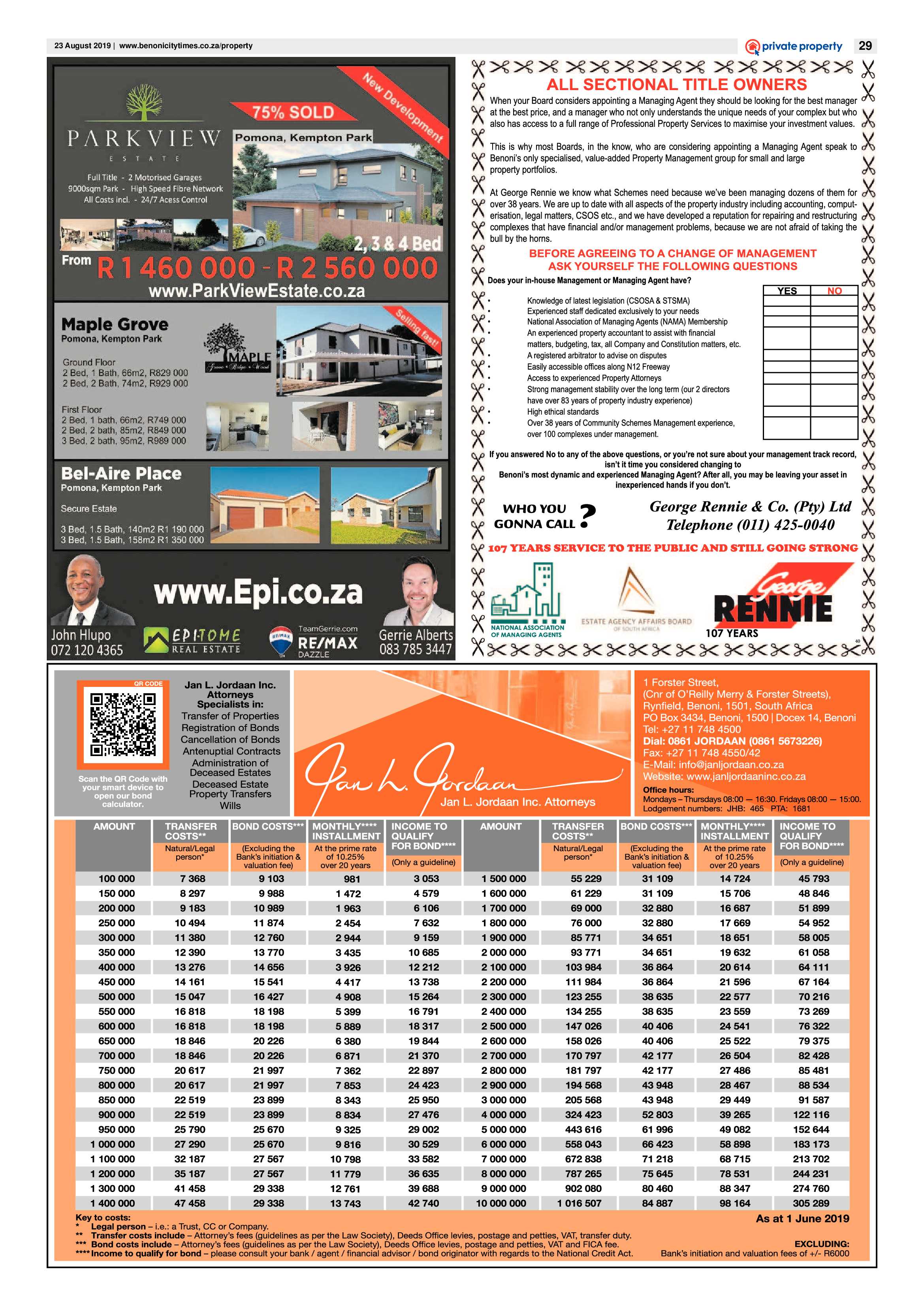 Benoni City Times 22 August 2018 page 29