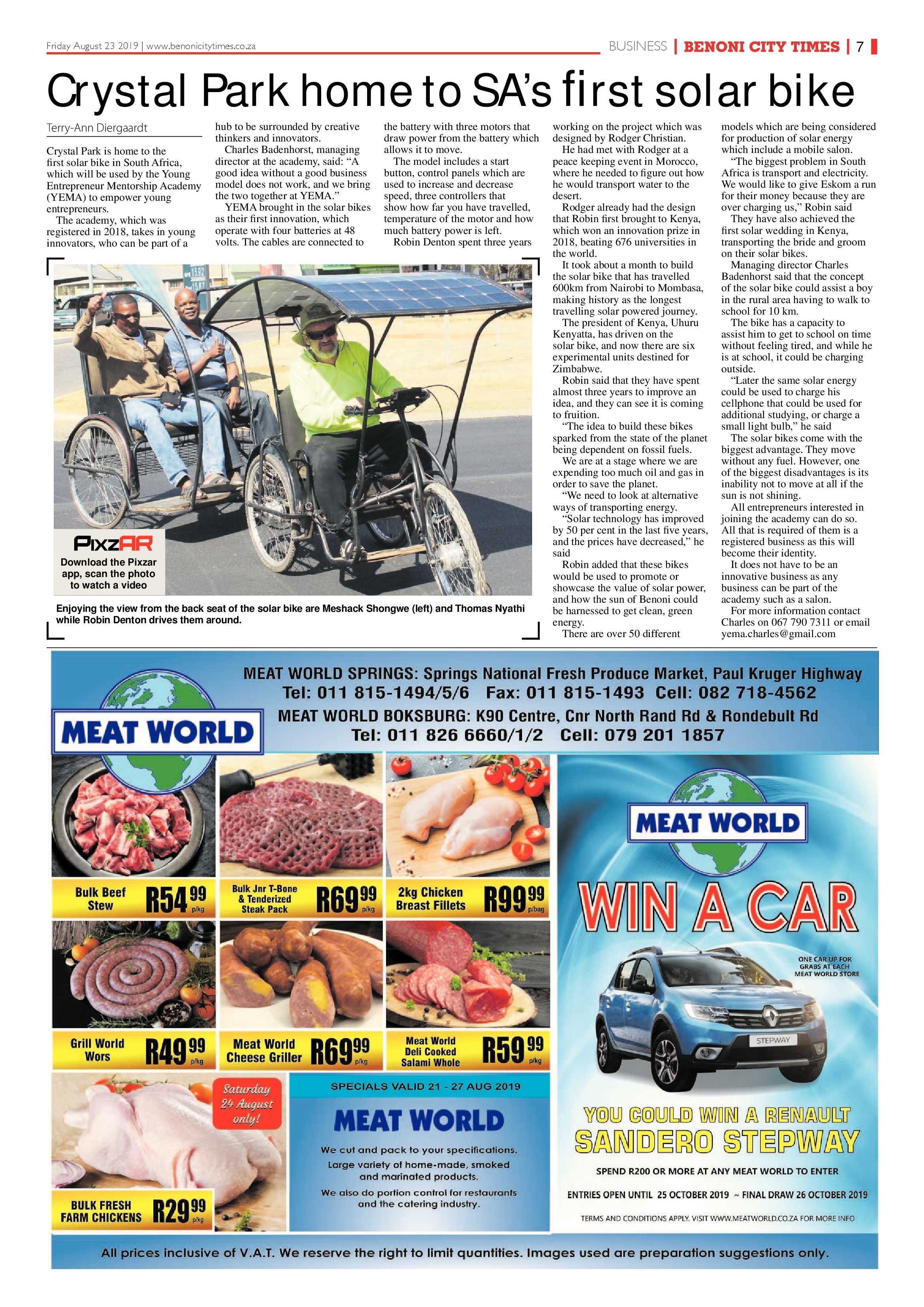 Benoni City Times 22 August 2018 page 7