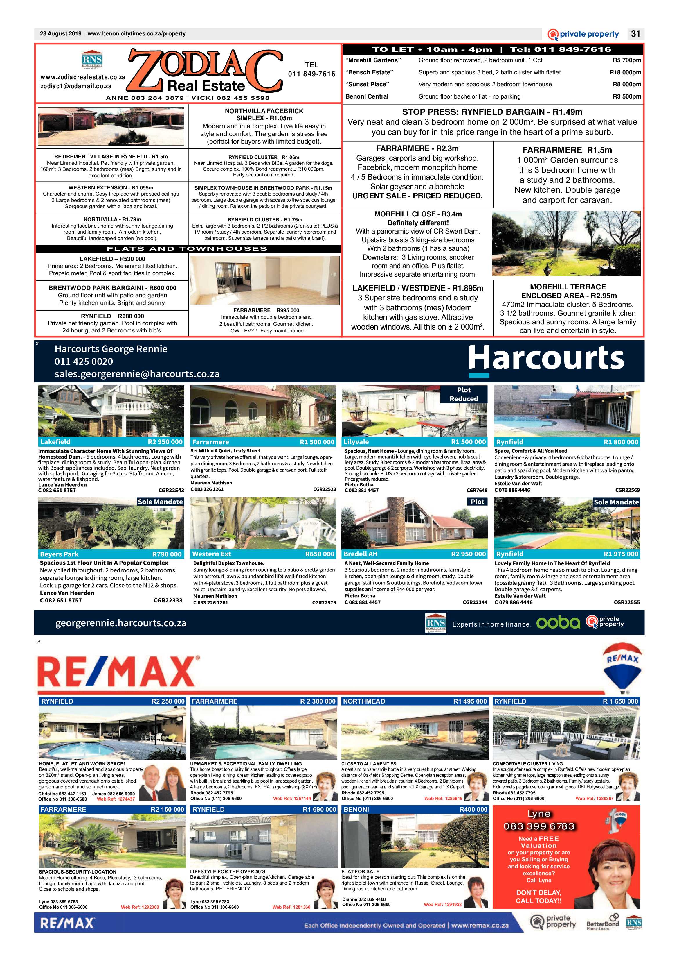 Benoni City Times 22 August 2019 page 31