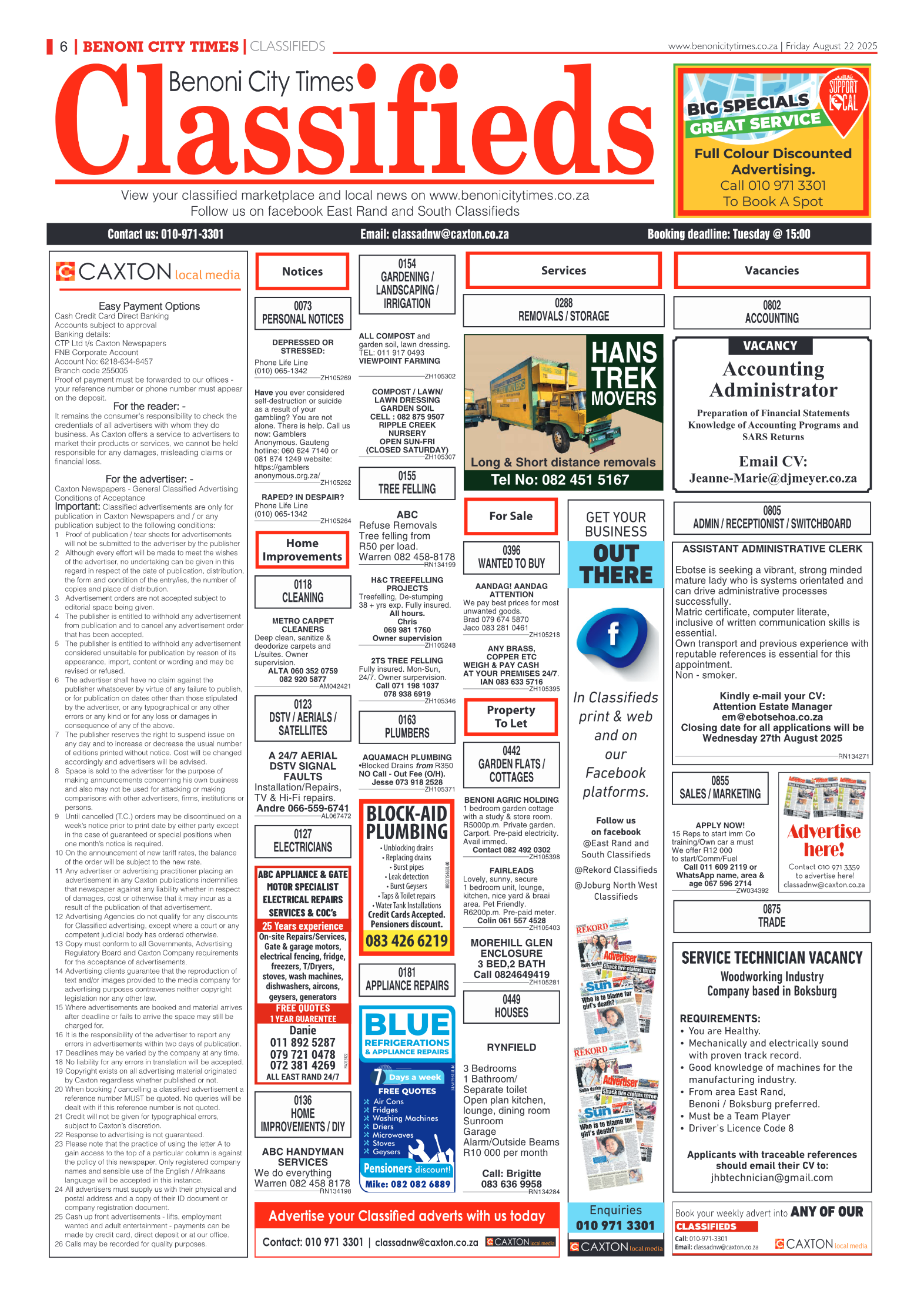 Benoni City Times 22 August 2025 page 6