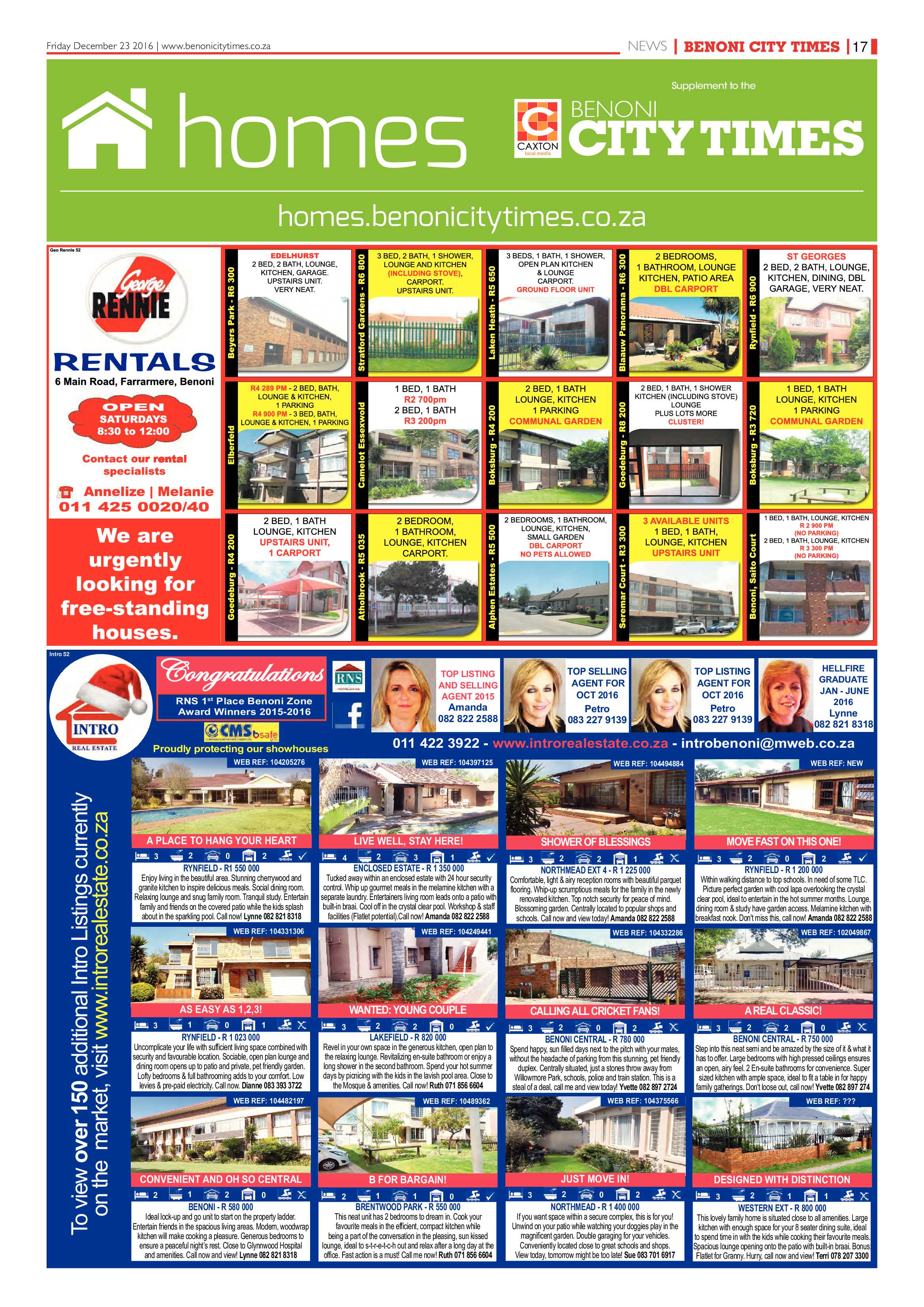 Benoni City Times 22 December 2016 page 17