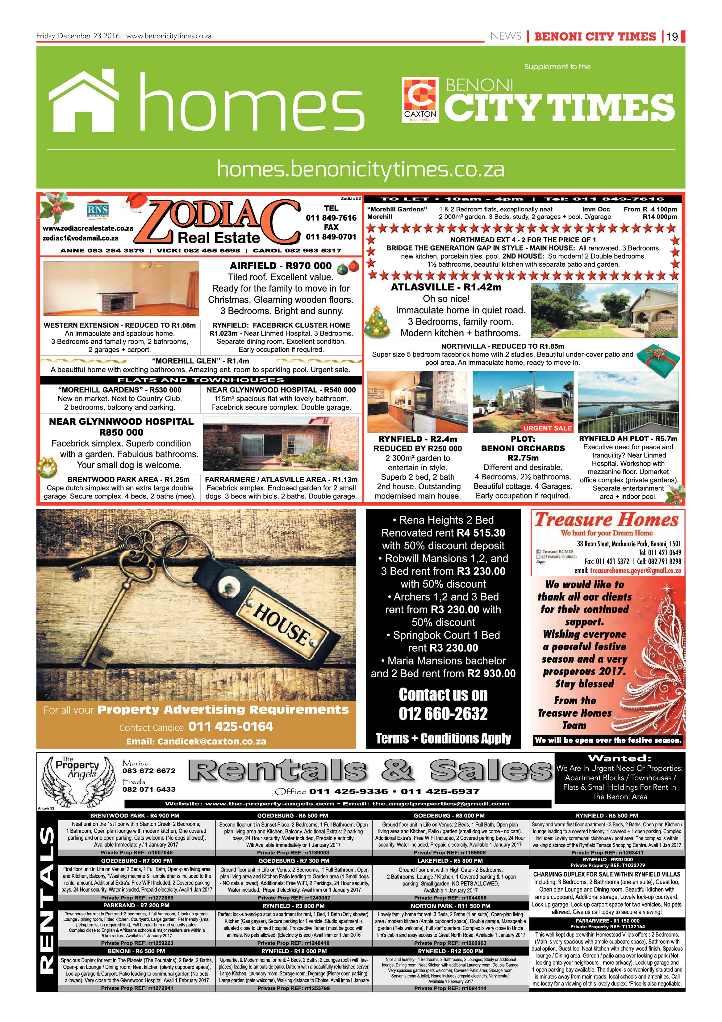 Benoni City Times 22 December 2016 page 19