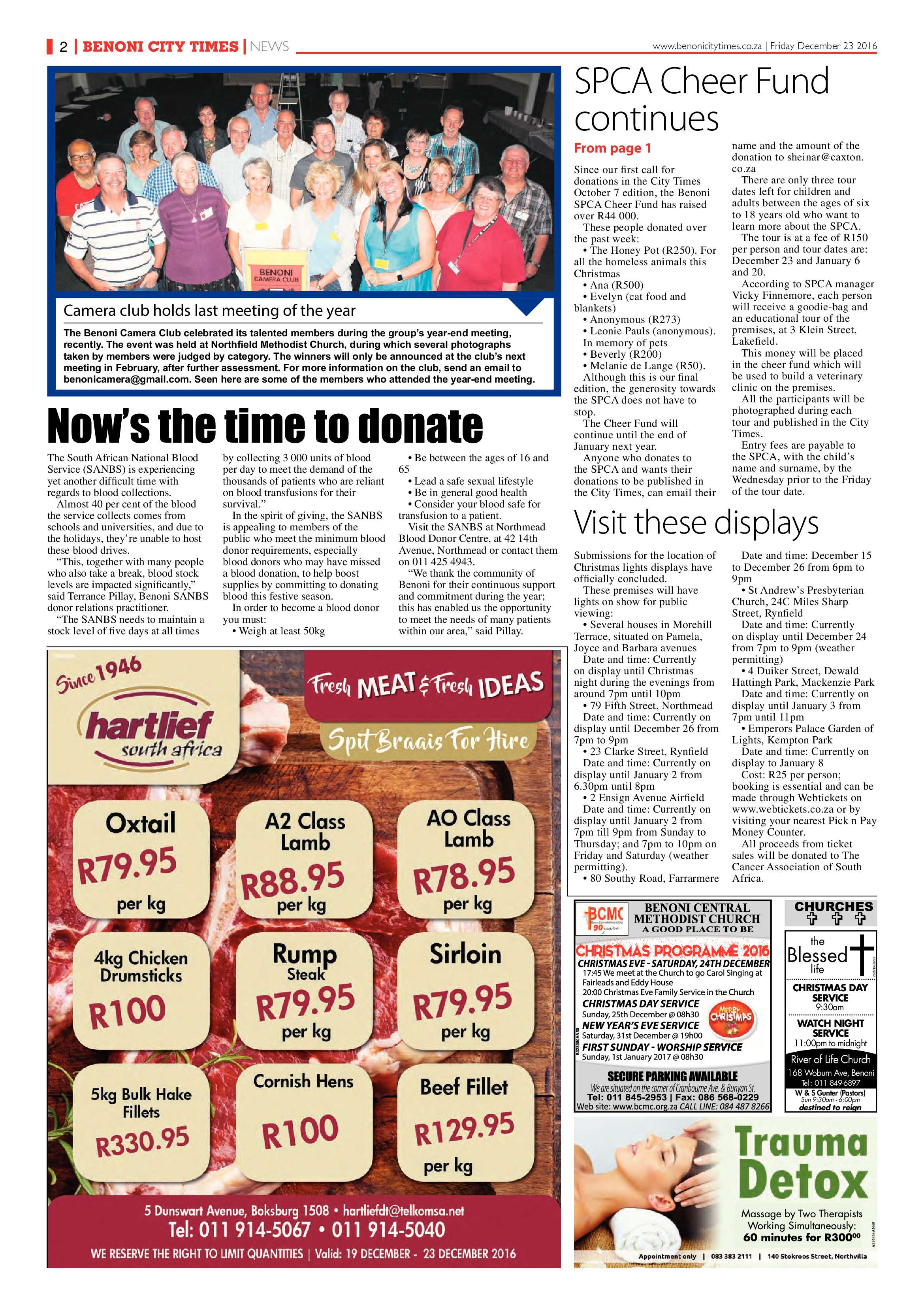 Benoni City Times 22 December 2016 page 2
