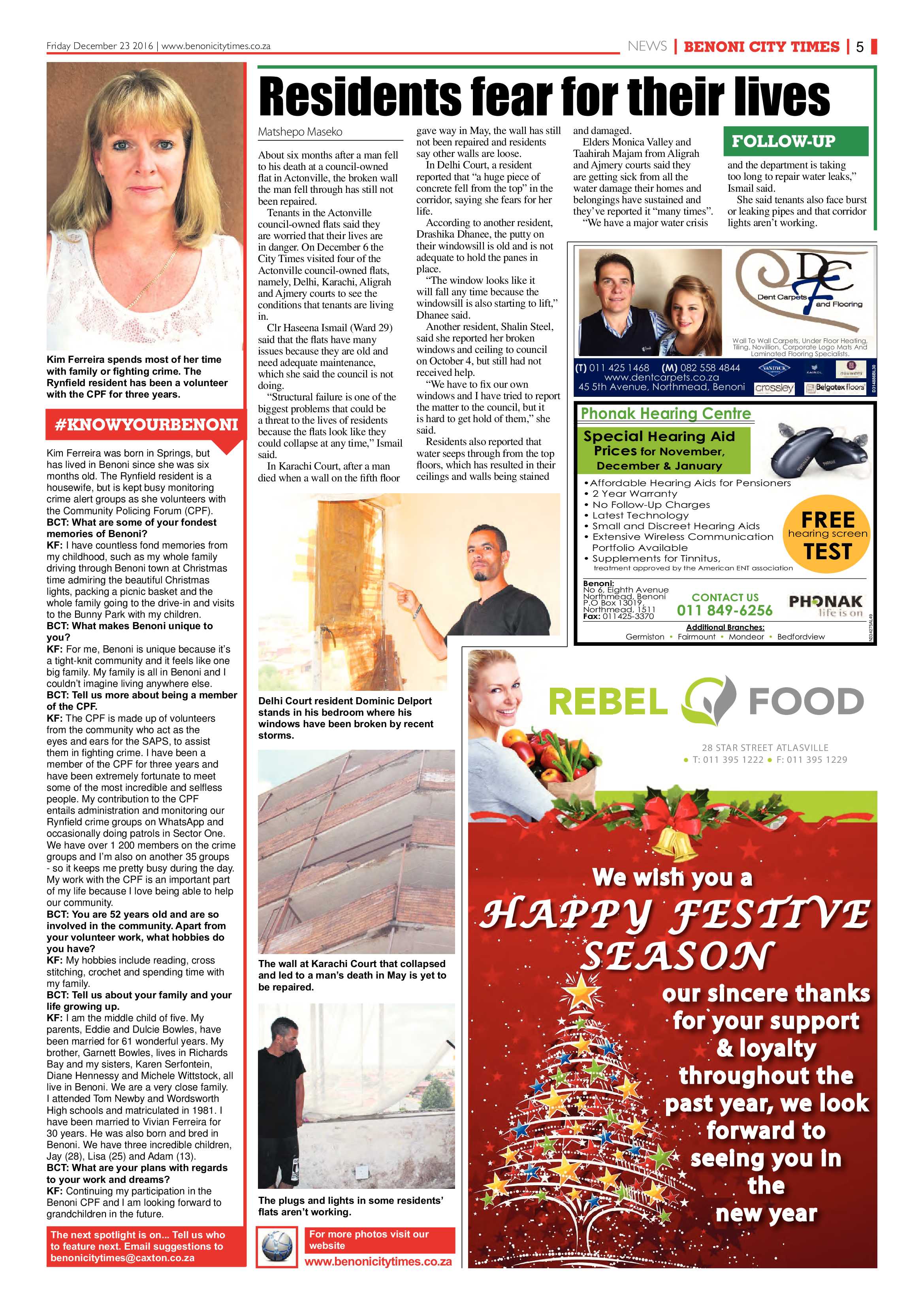 Benoni City Times 22 December 2016 page 5