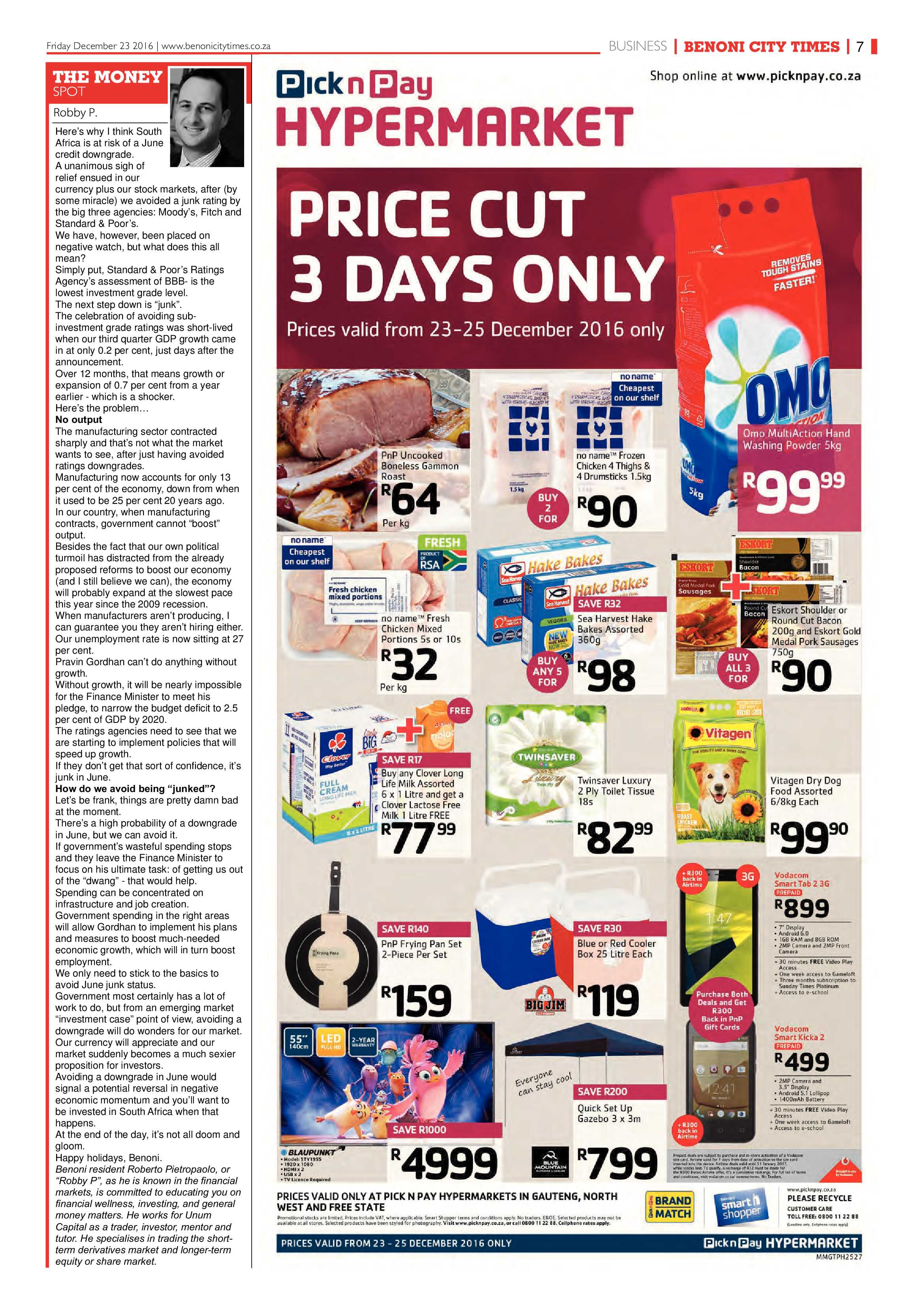 Benoni City Times 22 December 2016 page 7