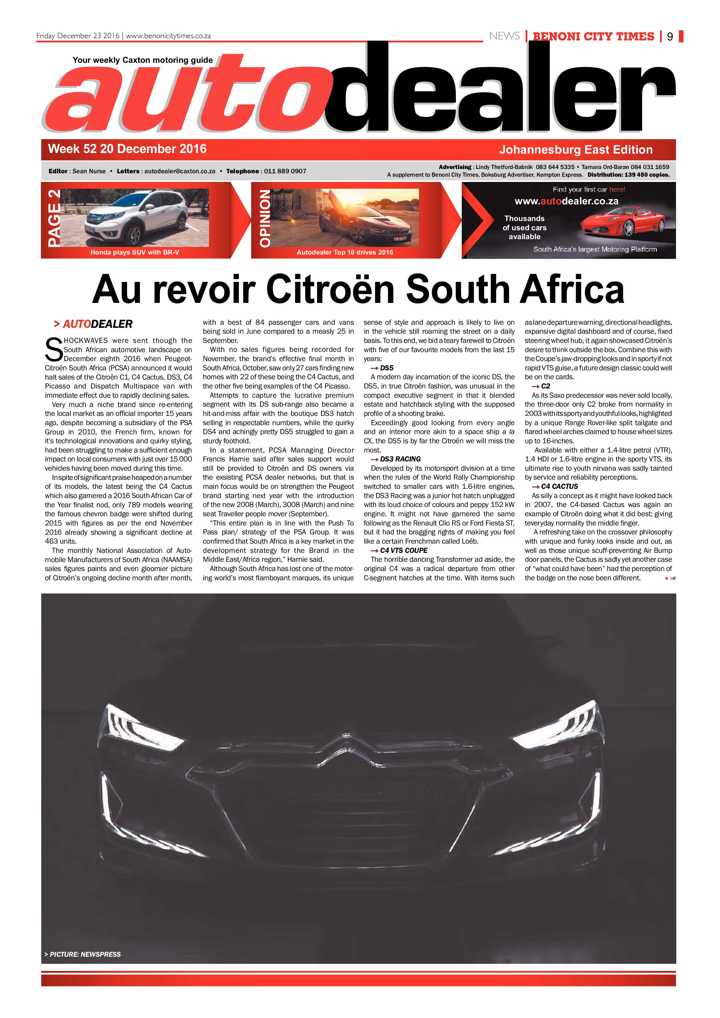 Benoni City Times 22 December 2016 page 9