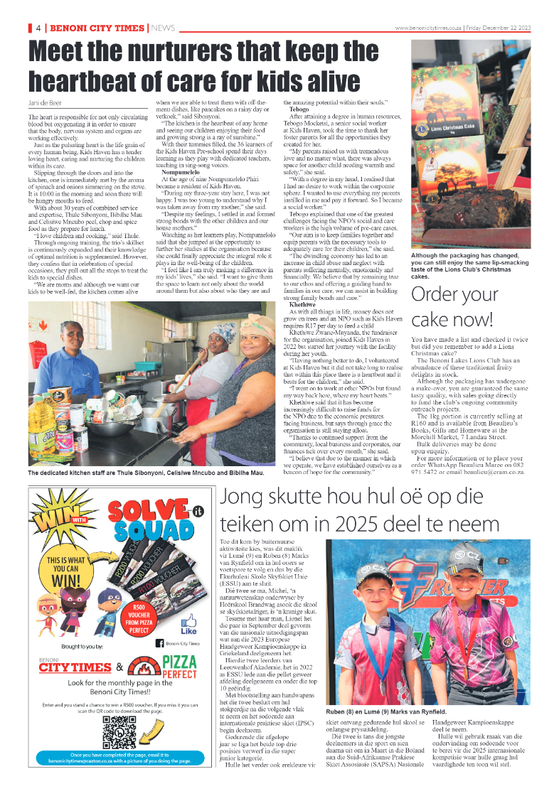 Benoni City Times 22 December 2023 page 4