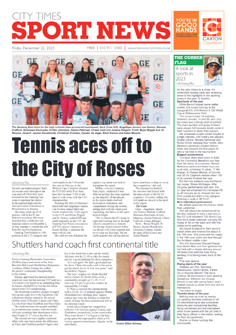 Benoni City Times 22 December 2023 page 8