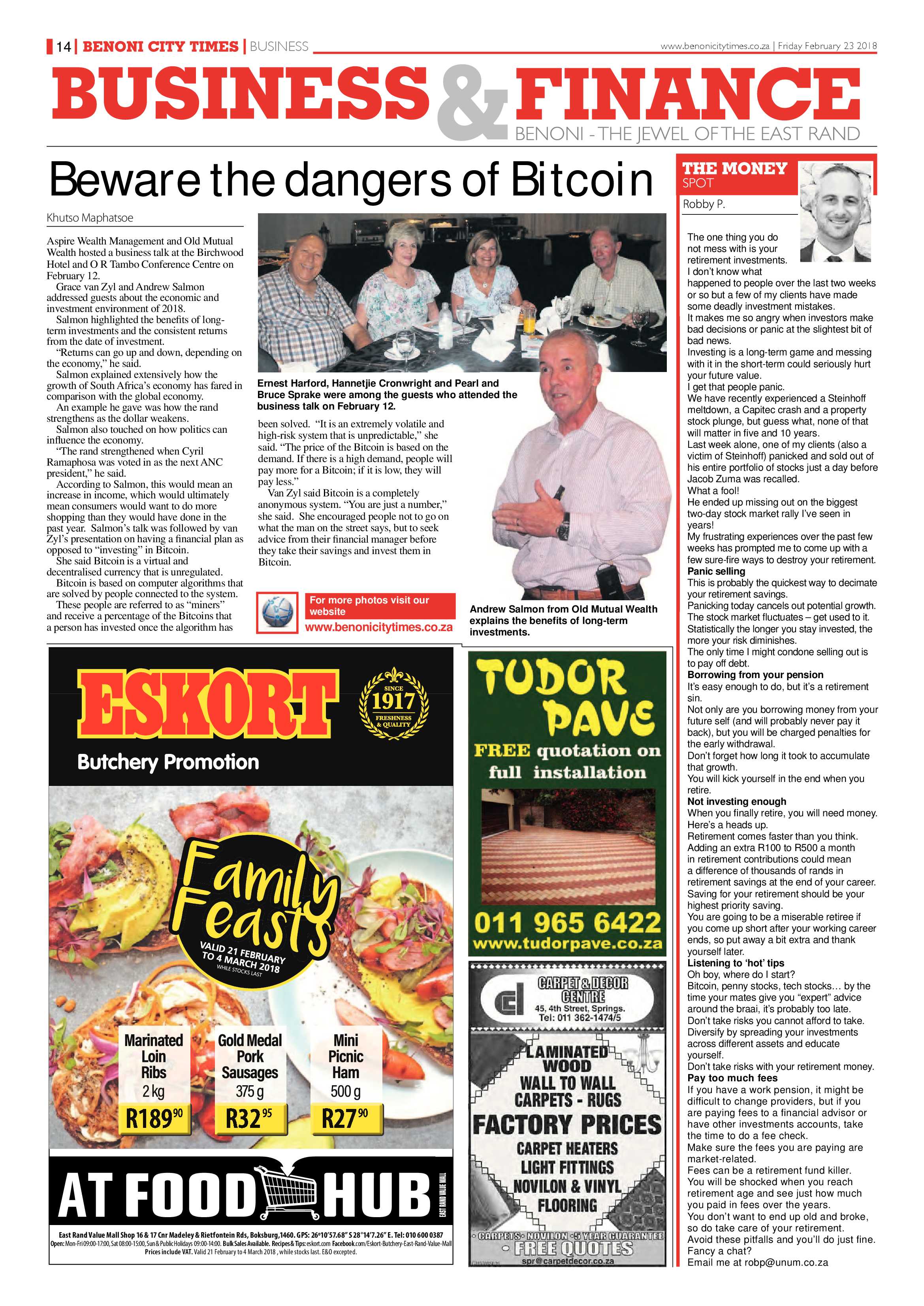 Benoni City Times 22 February 2018 page 14