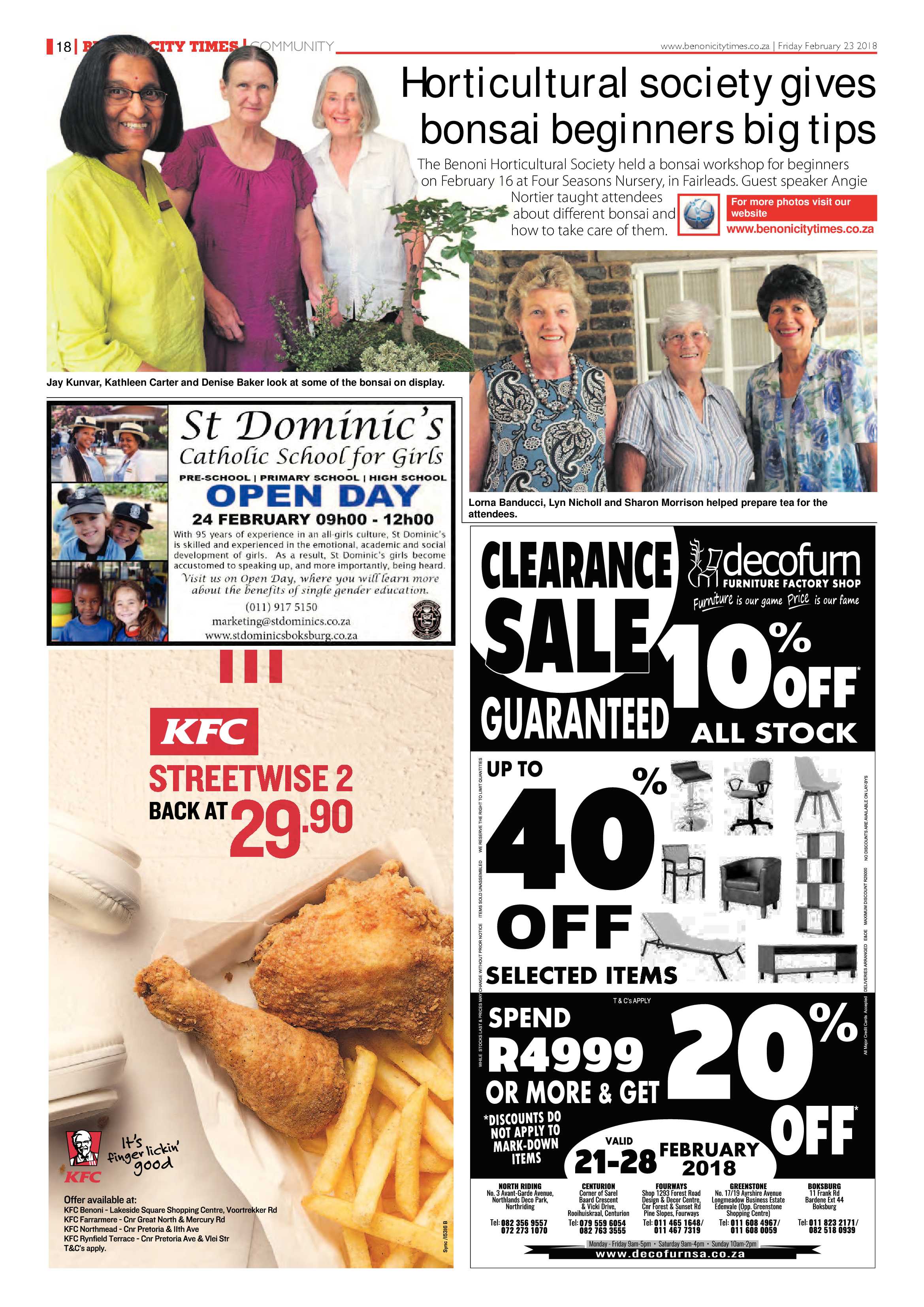Benoni City Times 22 February 2018 page 18