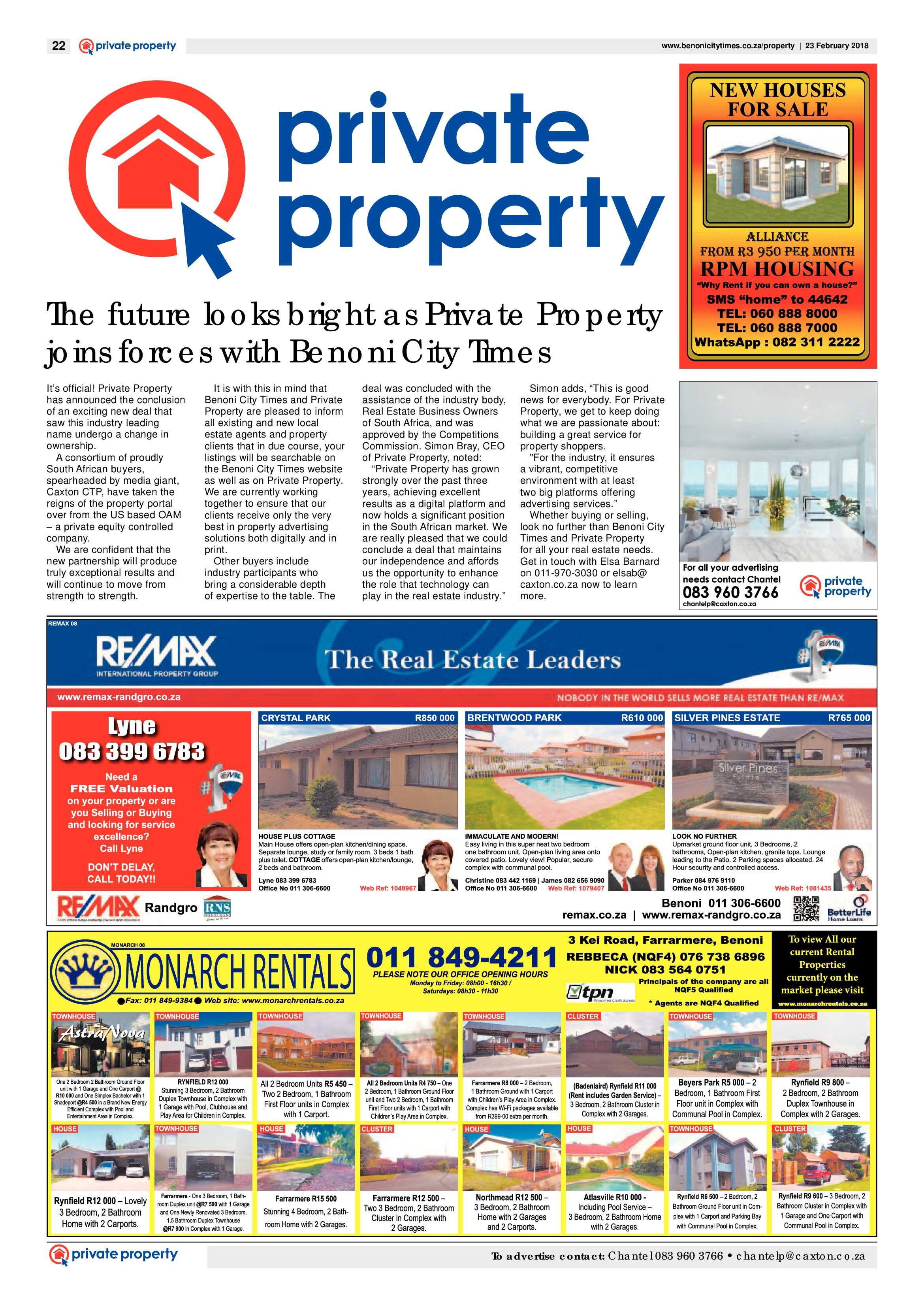 Benoni City Times 22 February 2018 page 22