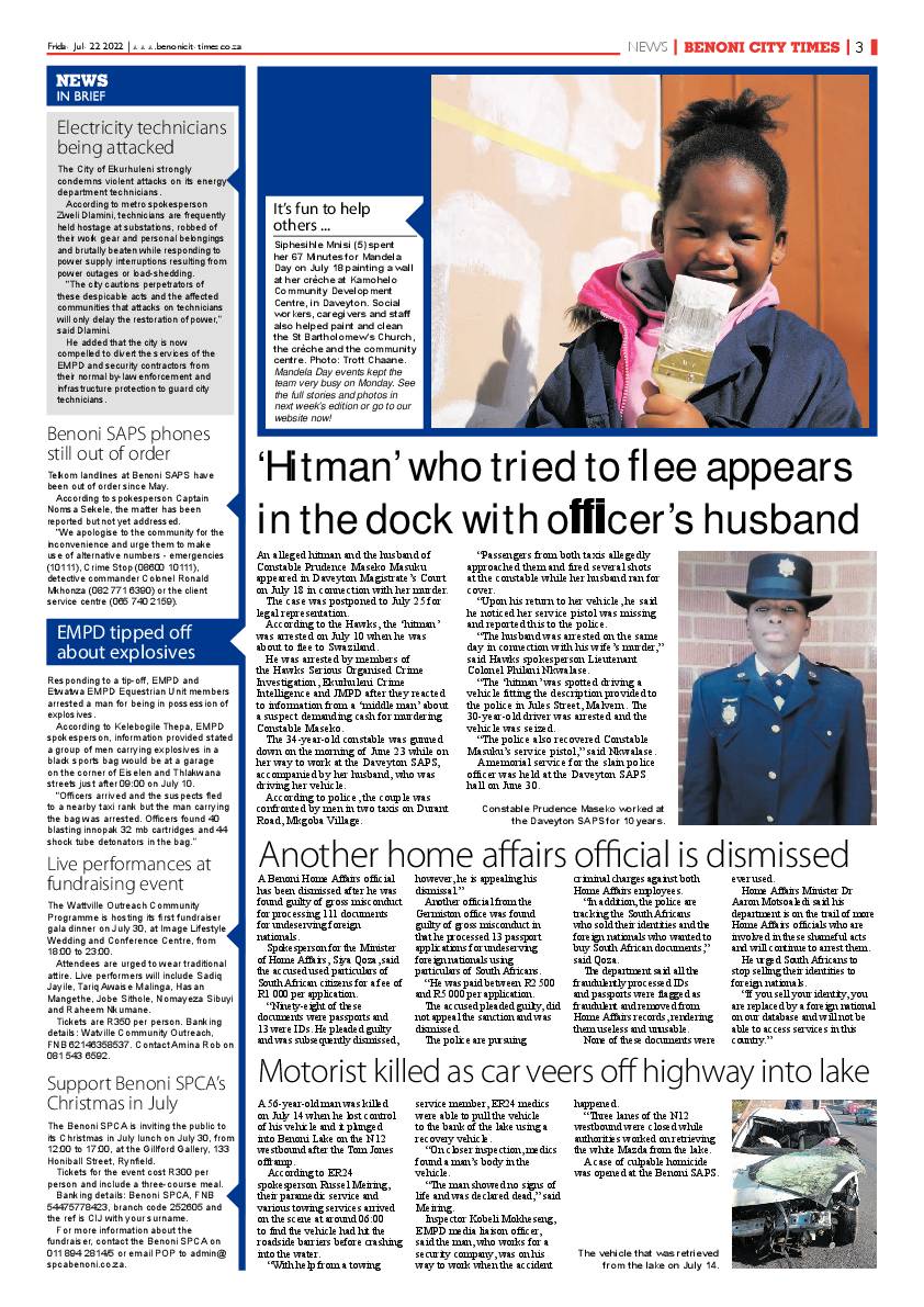 Benoni City Times 22 July 2022 page 3
