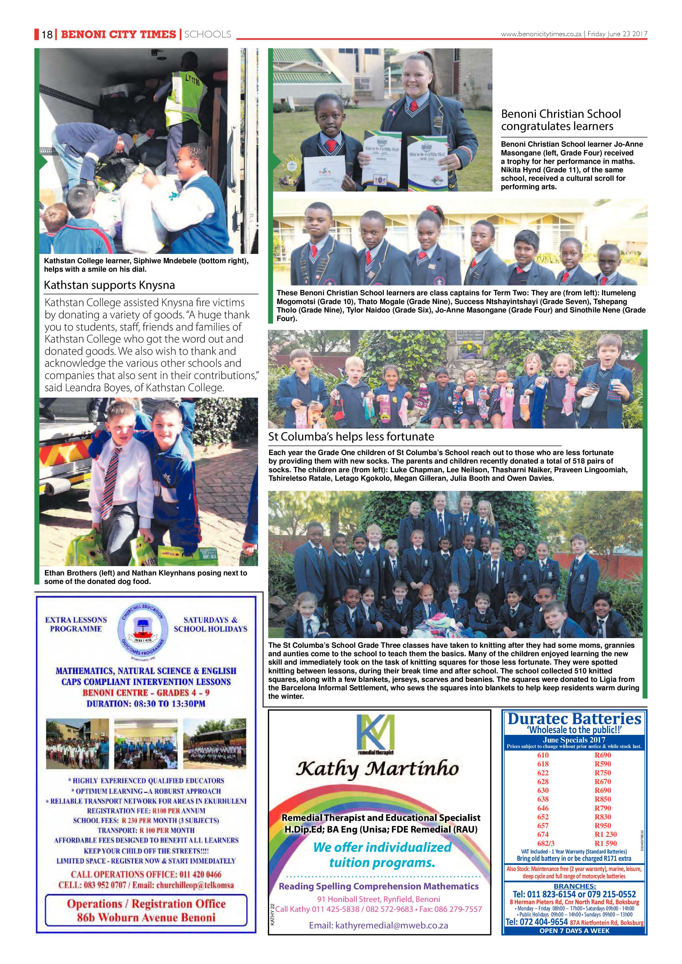 Benoni City Times 22 June 2017 page 18