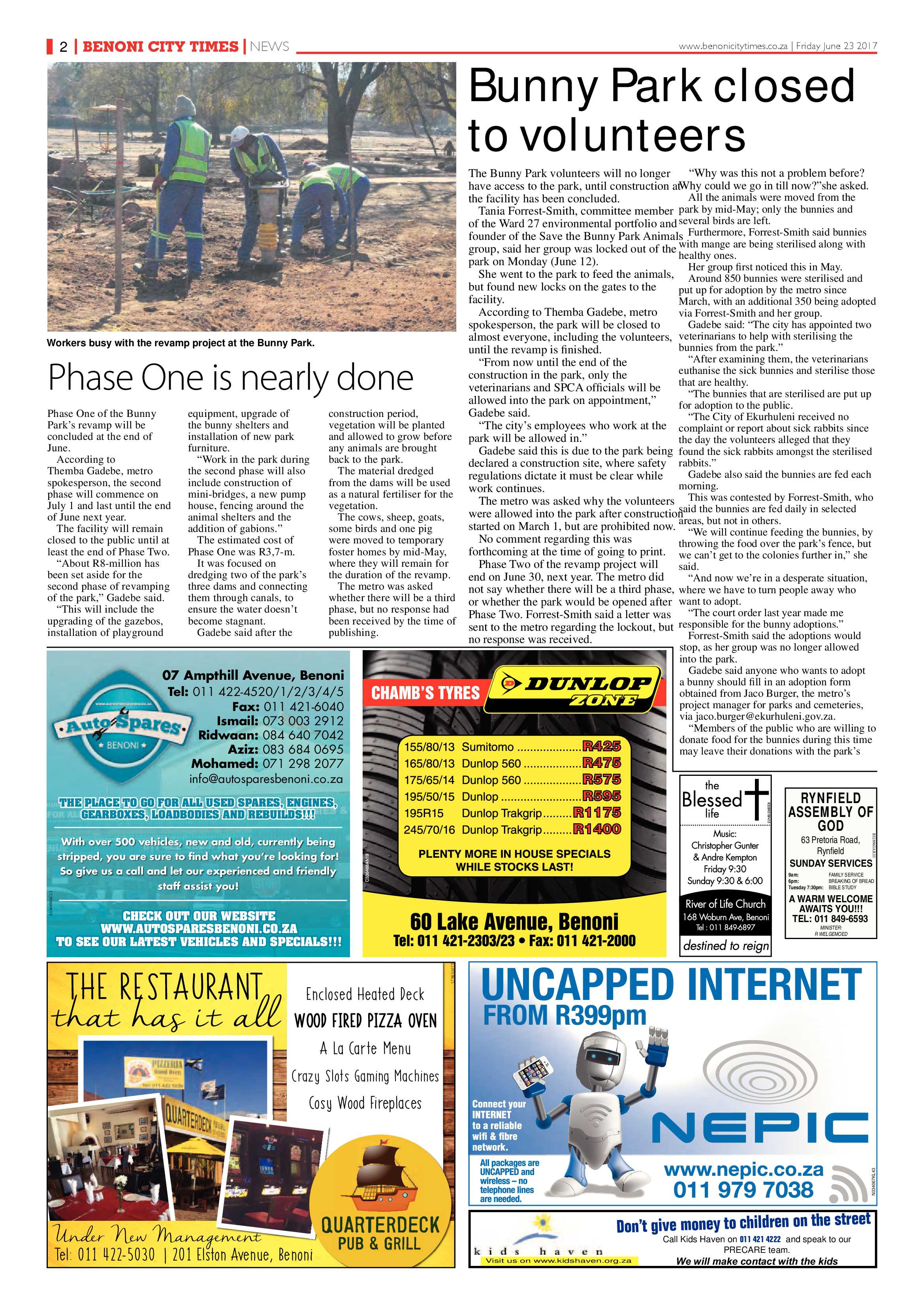 Benoni City Times 22 June 2017 page 2