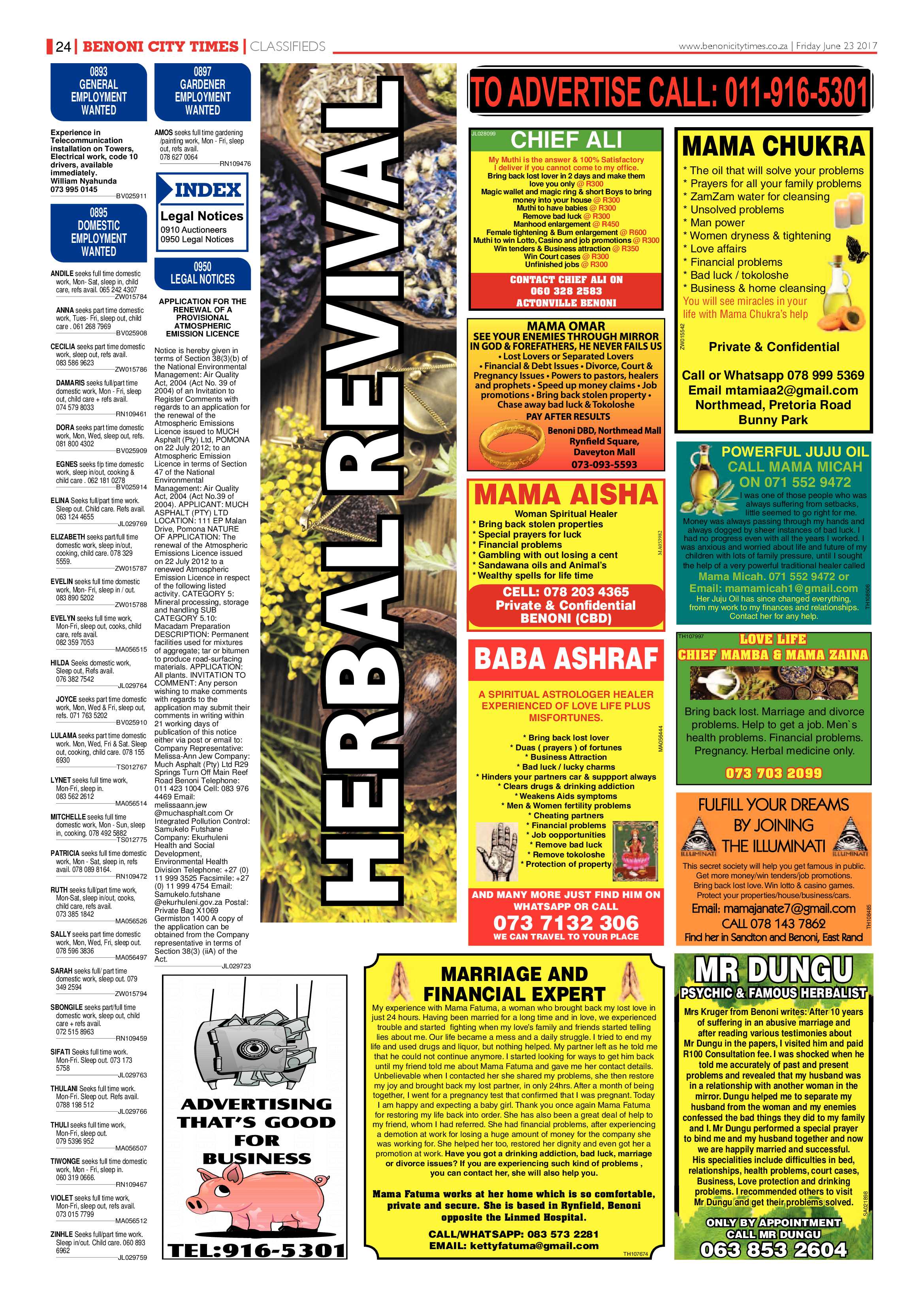Benoni City Times 22 June 2017 page 24