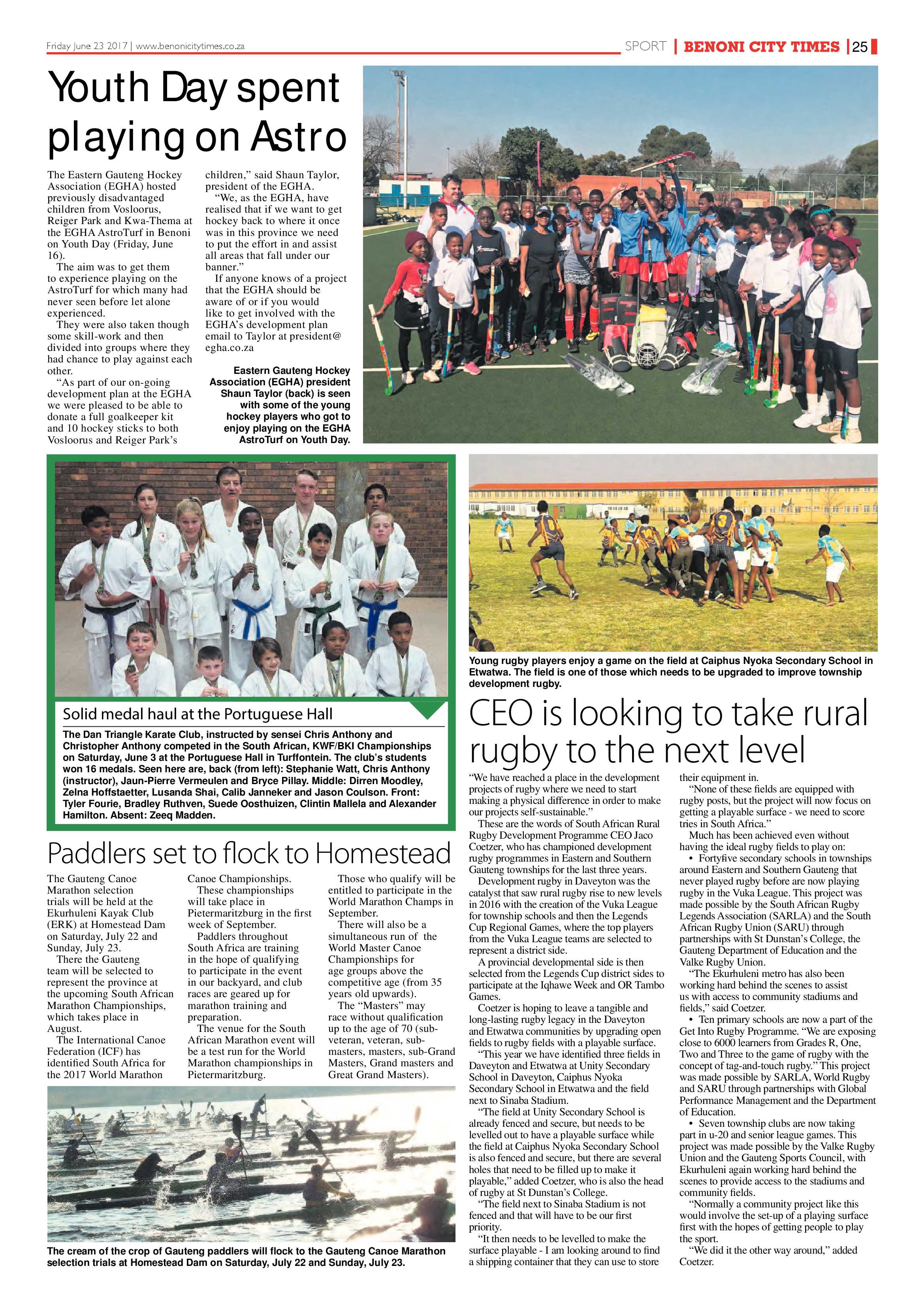 Benoni City Times 22 June 2017 page 25