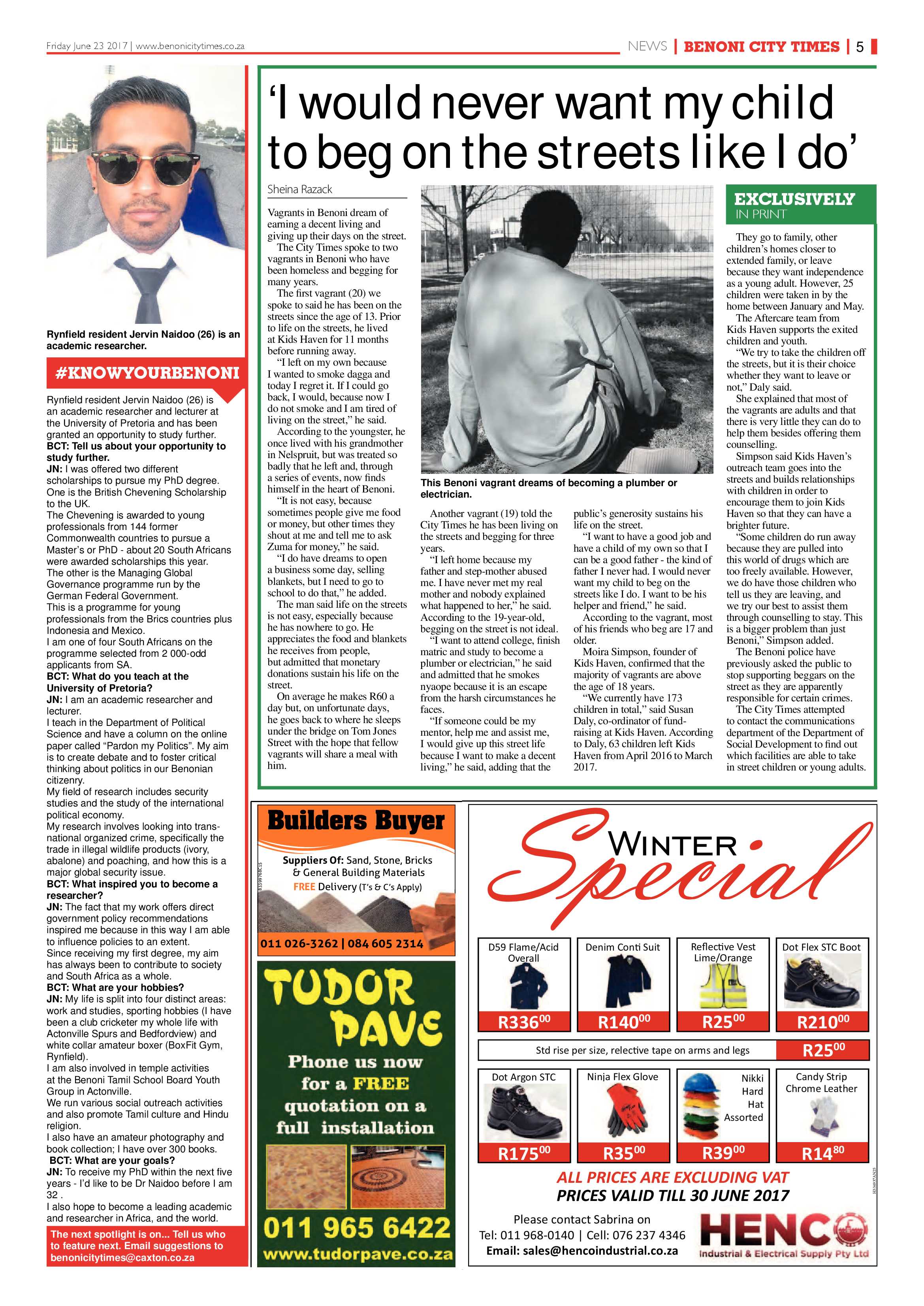 Benoni City Times 22 June 2017 page 5