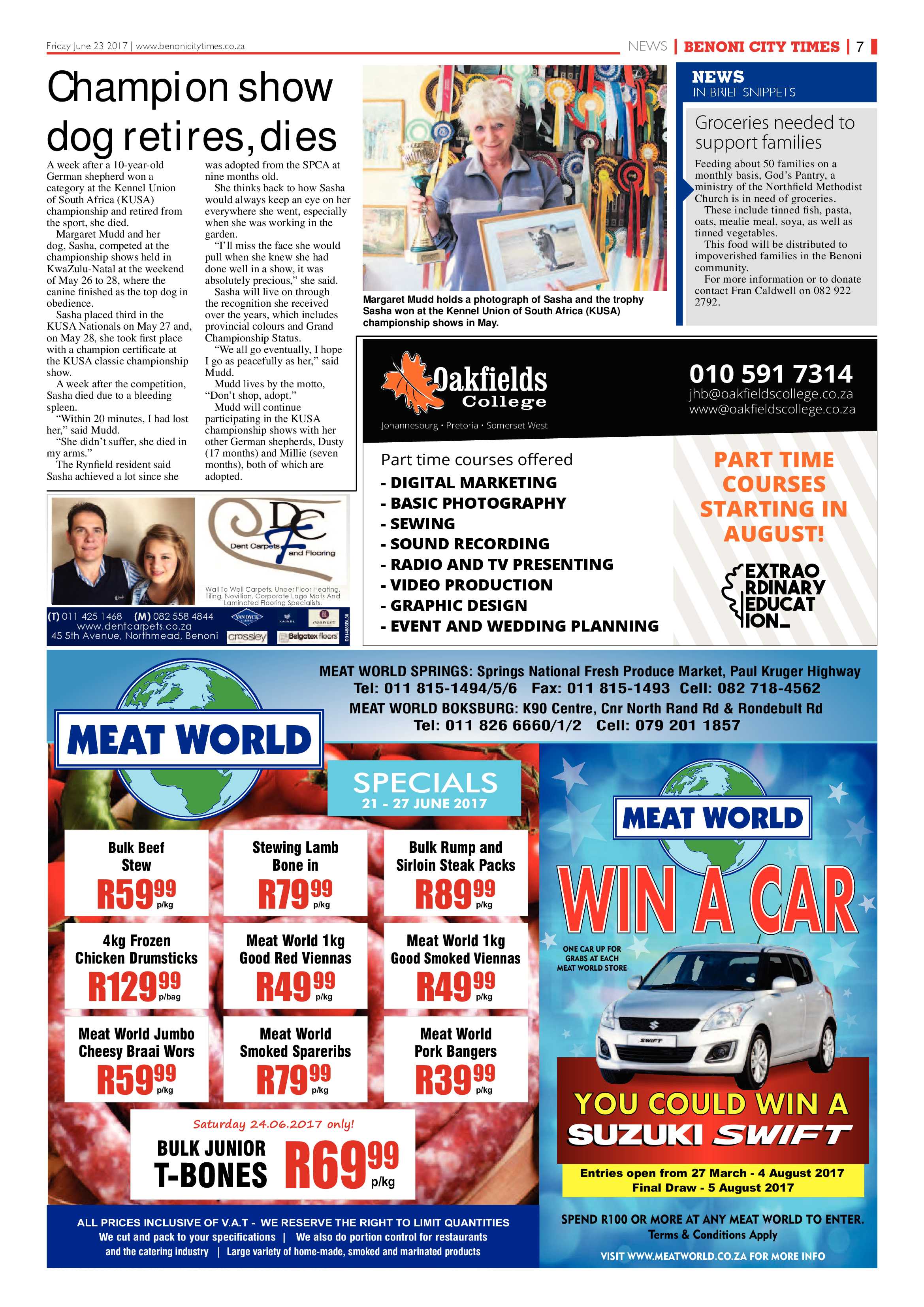 Benoni City Times 22 June 2017 page 7