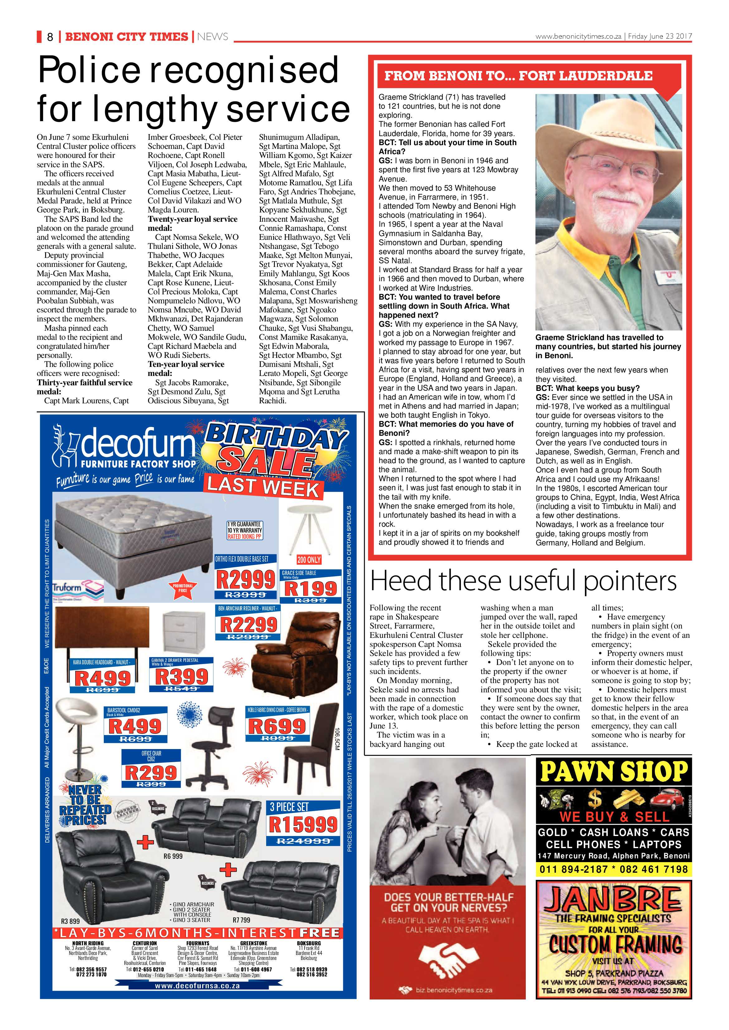 Benoni City Times 22 June 2017 page 8