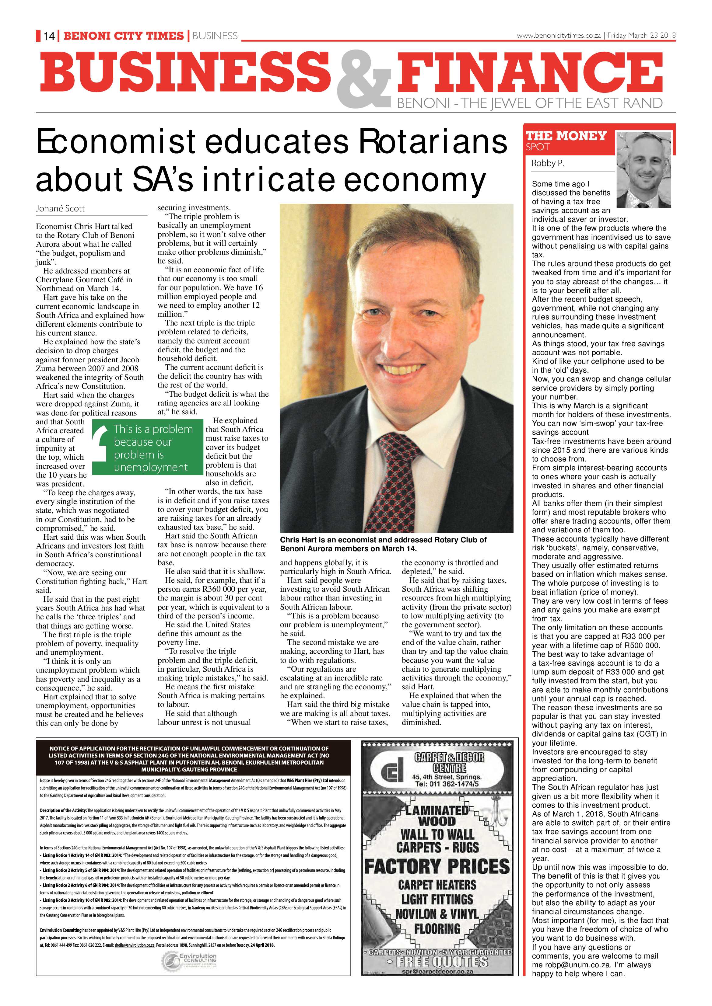 Benoni City Times 22 March 2018 page 14