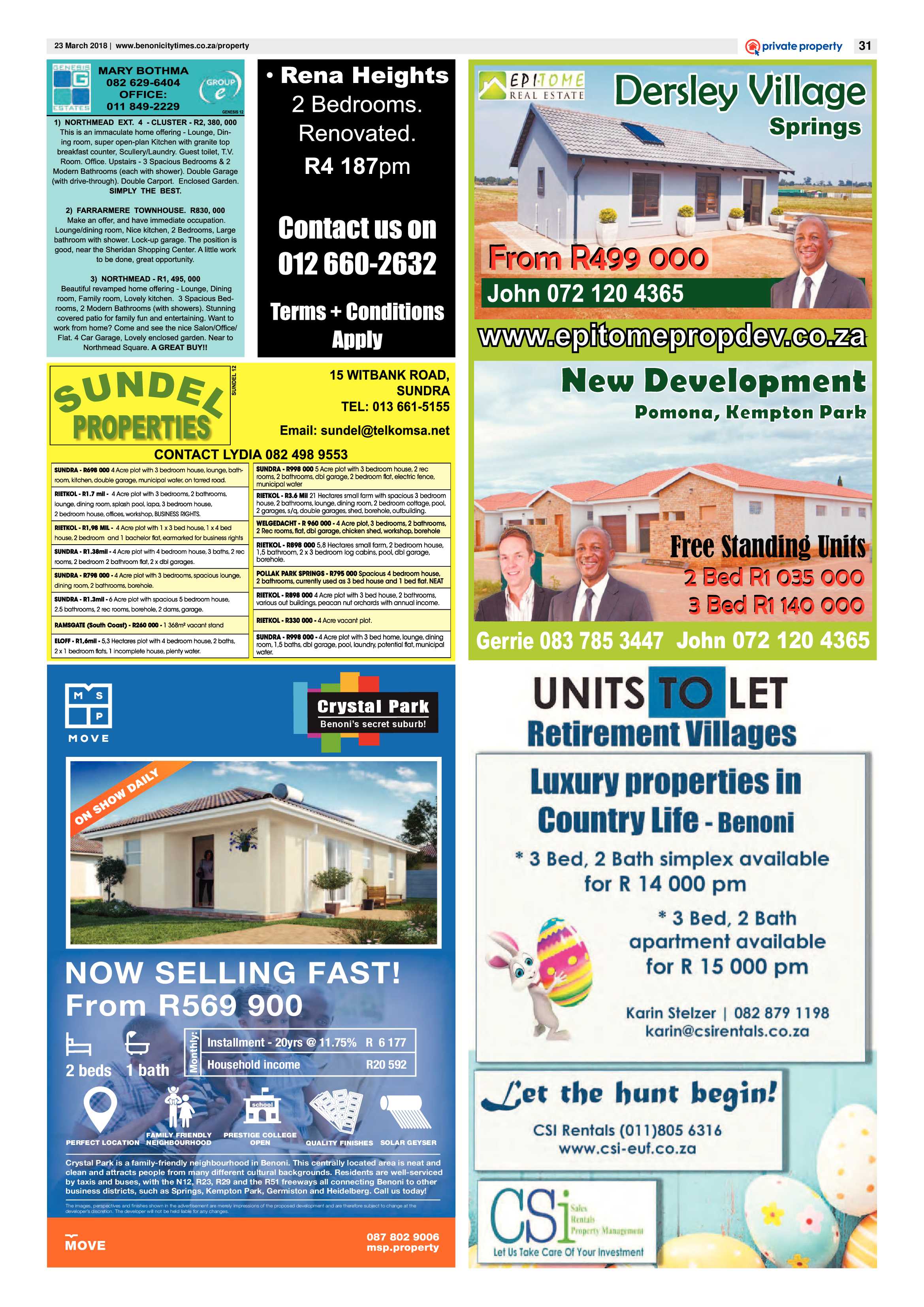 Benoni City Times 22 March 2018 page 31