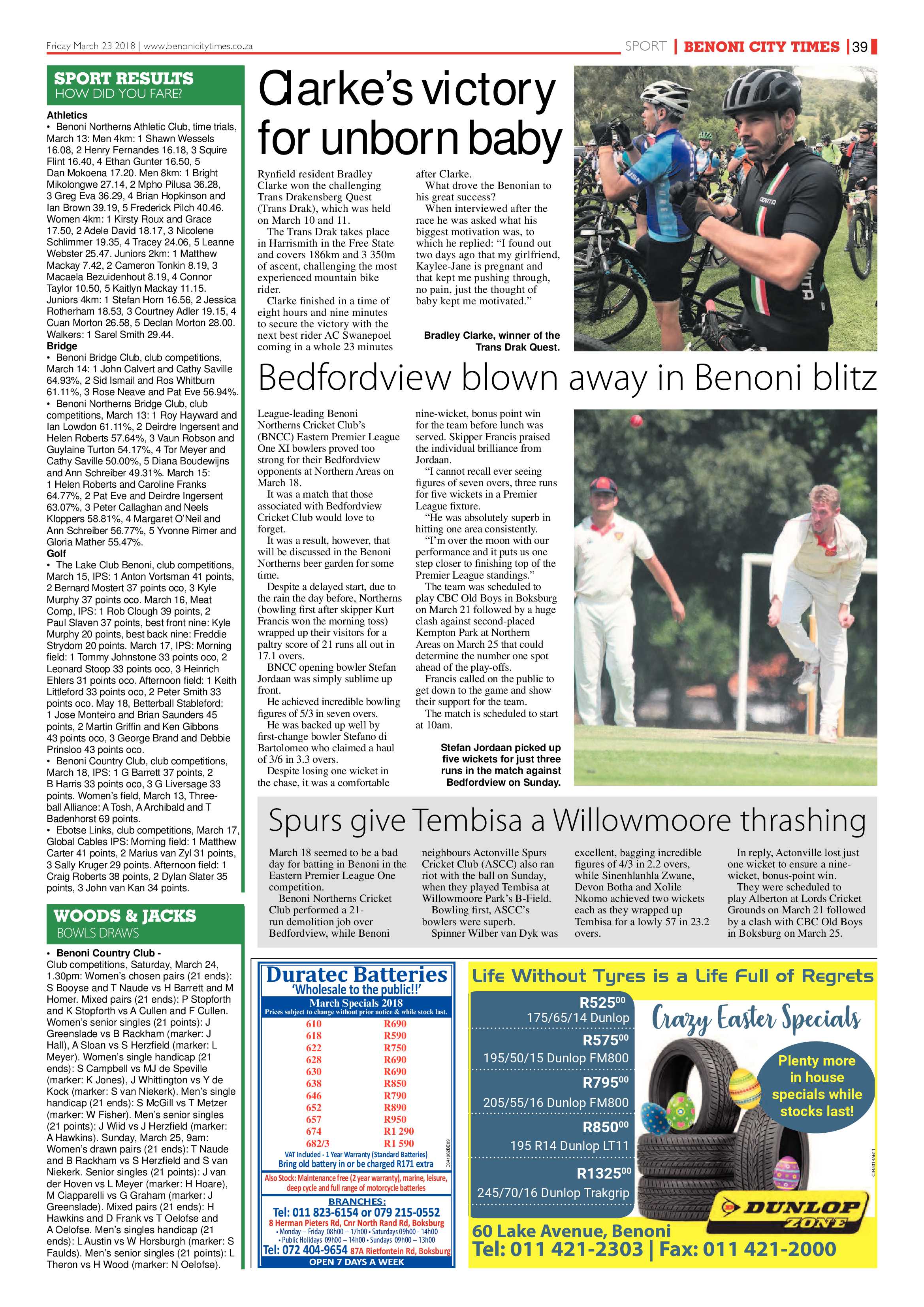Benoni City Times 22 March 2018 page 39