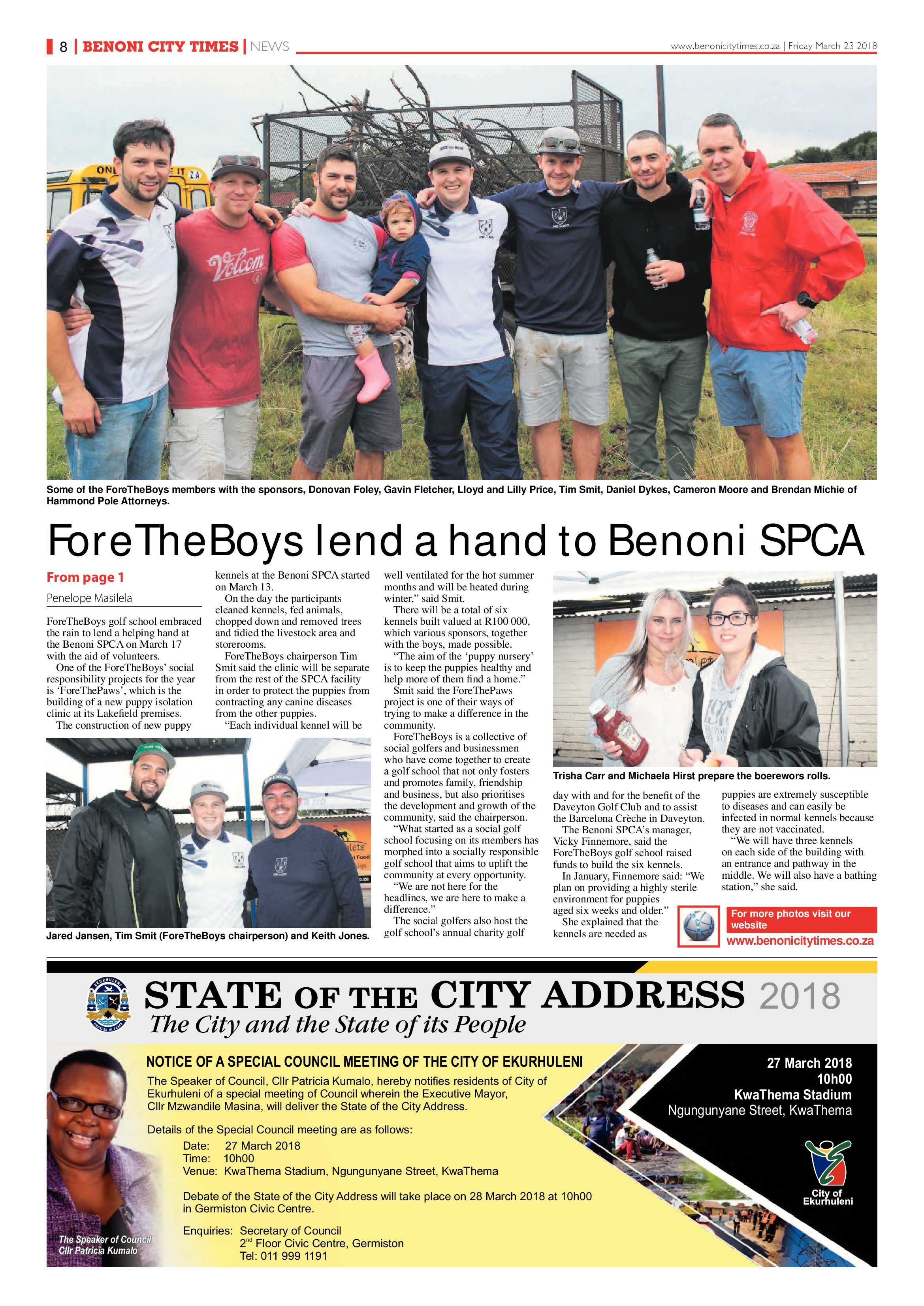 Benoni City Times 22 March 2018 page 8