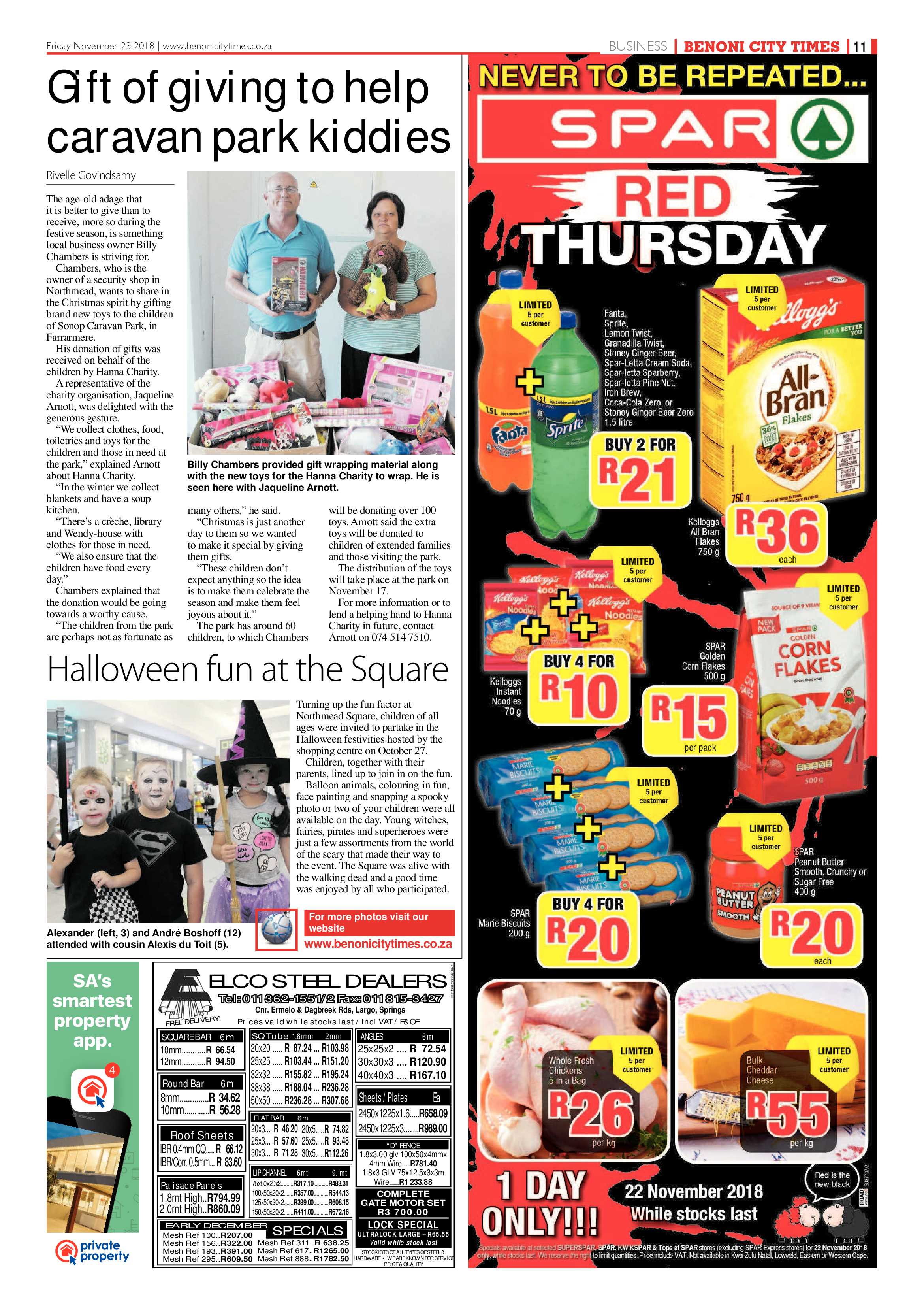 Benoni City Times 22 November 2018 page 11