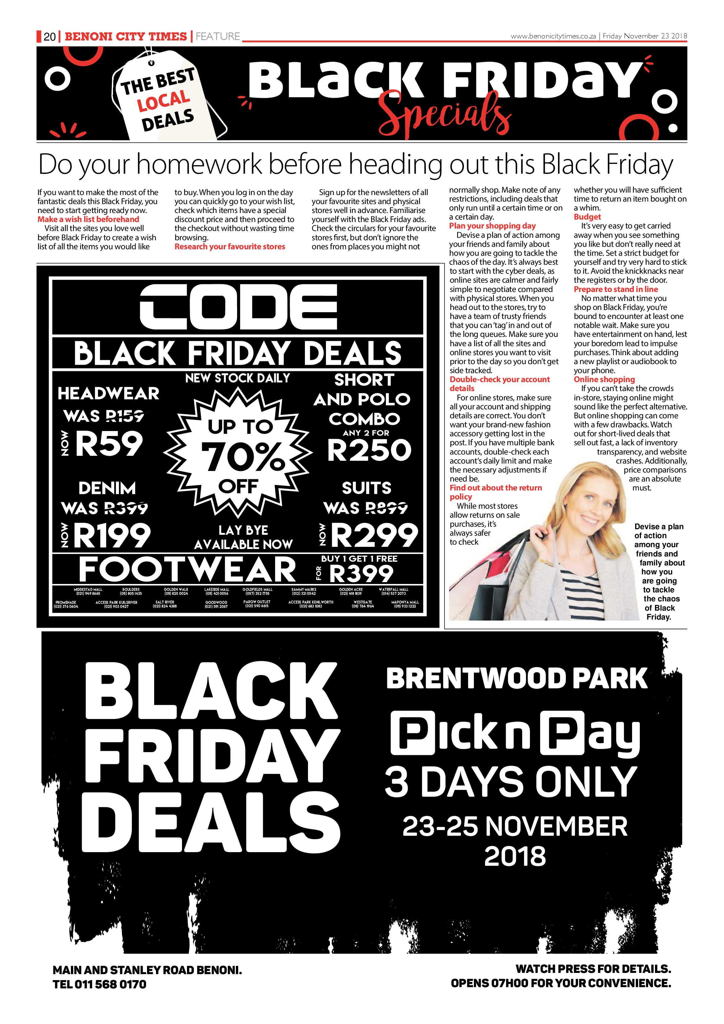 Benoni City Times 22 November 2018 page 20