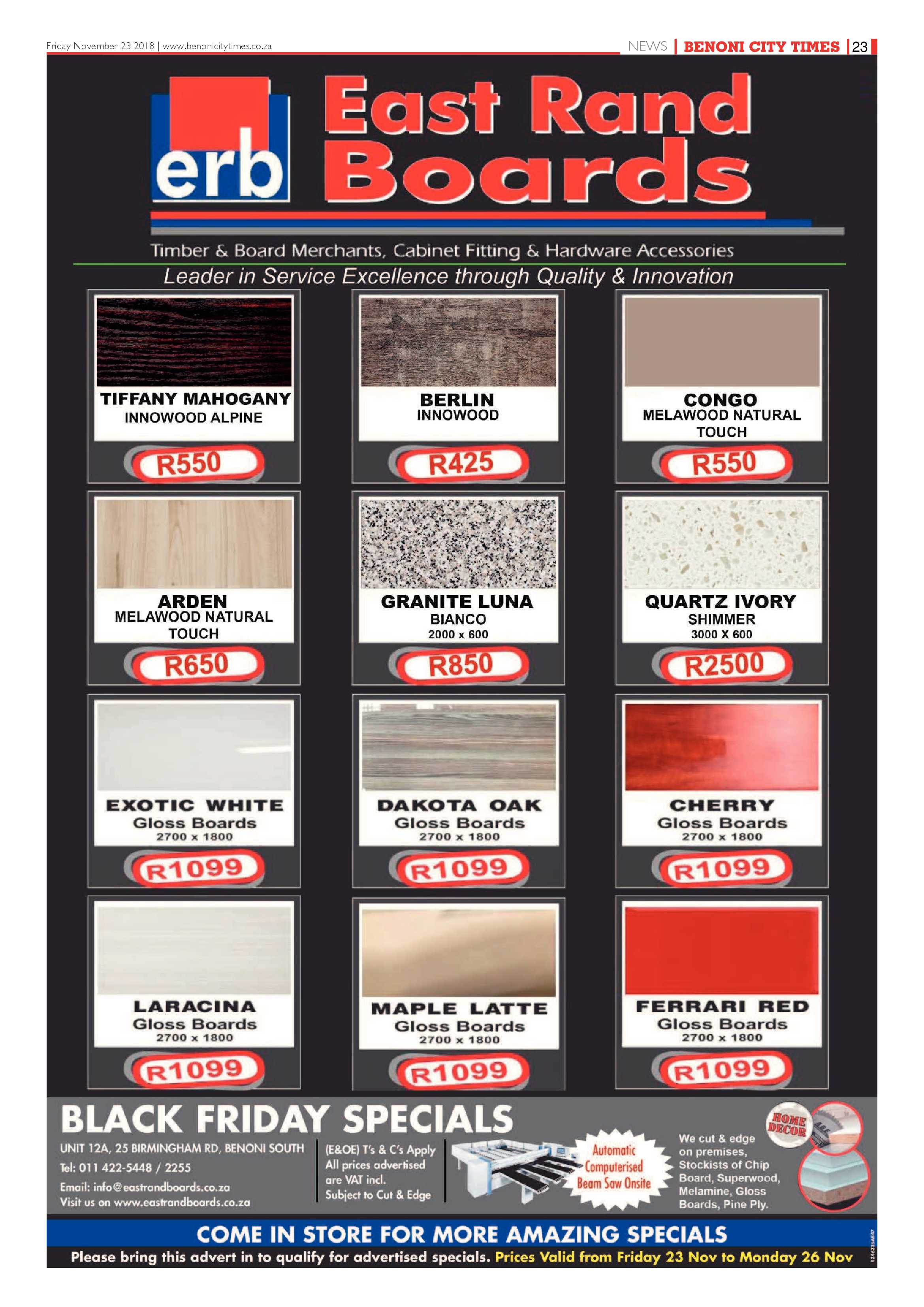 Benoni City Times 22 November 2018 page 23
