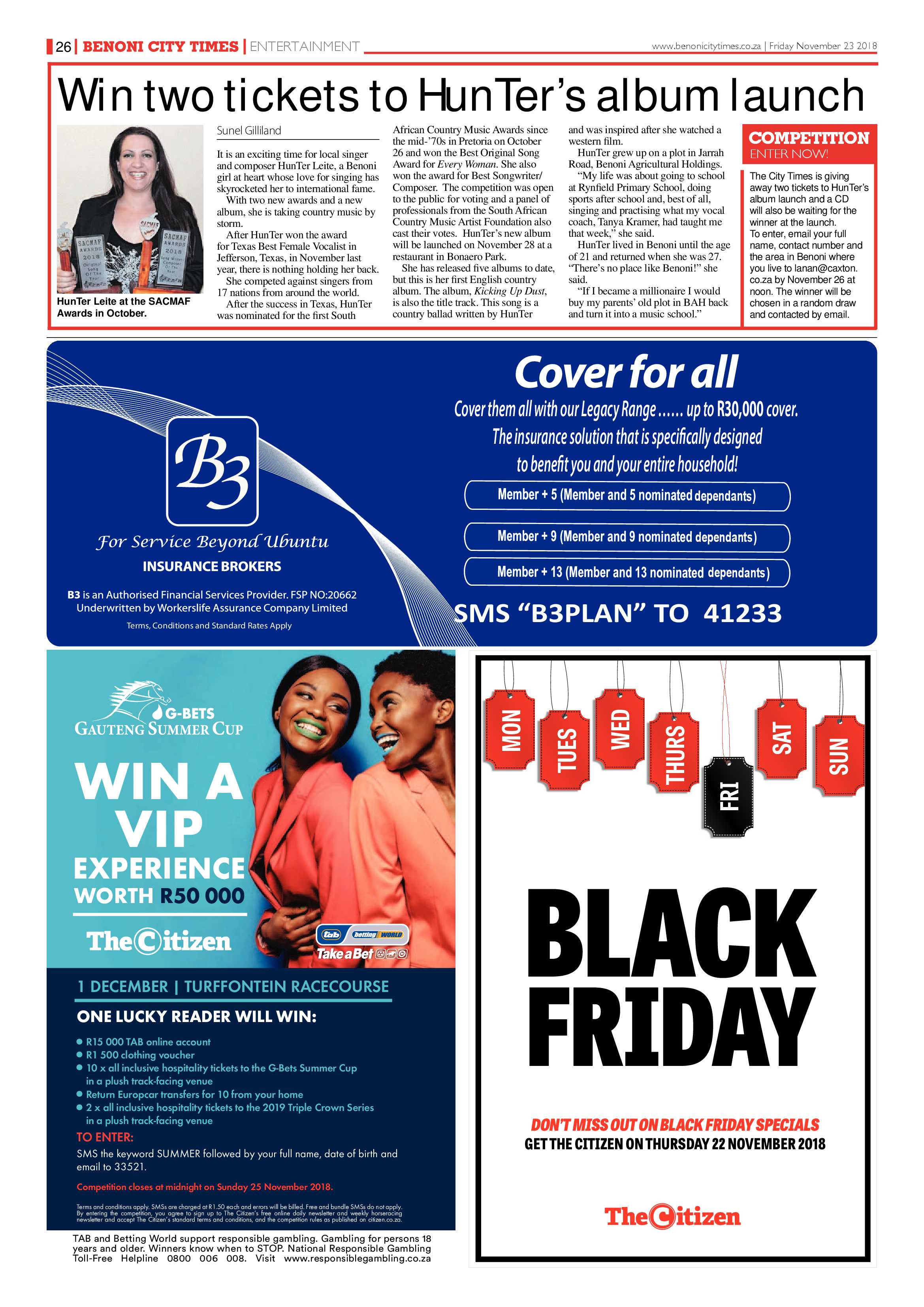 Benoni City Times 22 November 2018 page 26