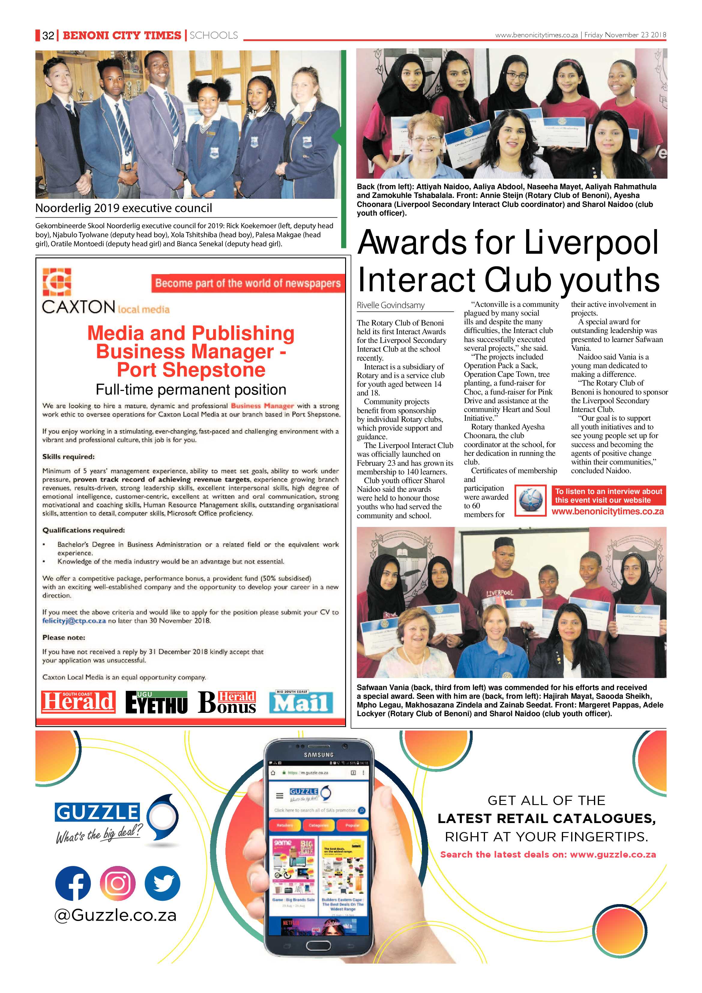 Benoni City Times 22 November 2018 page 32