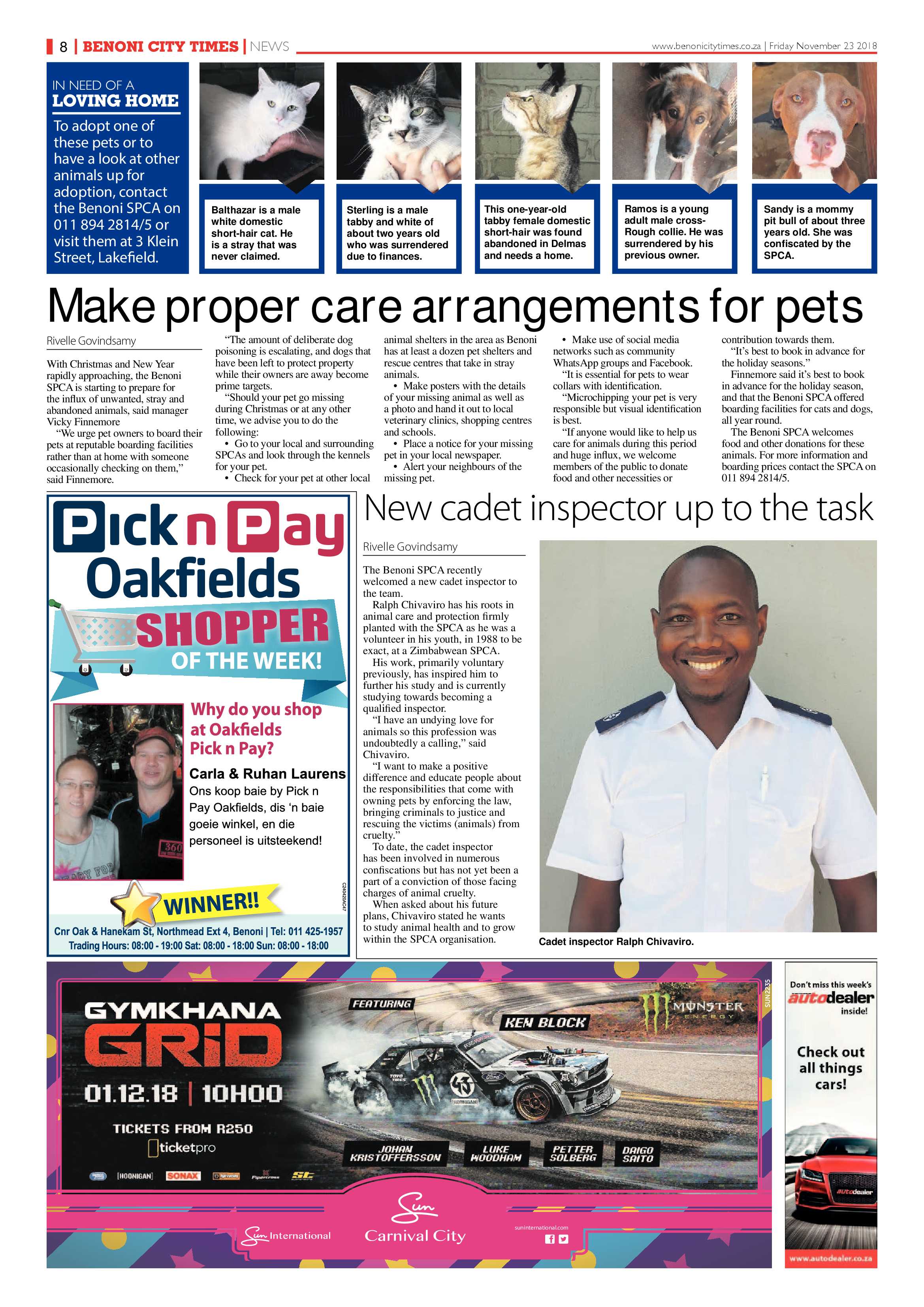 Benoni City Times 22 November 2018 page 8