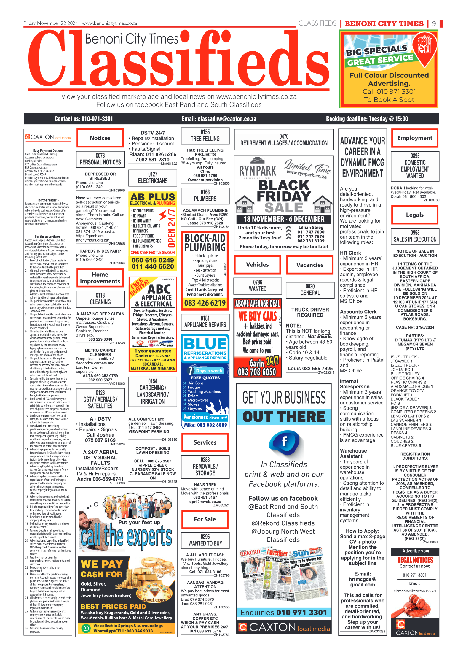 Benoni City Times 22 November 2024 page 11
