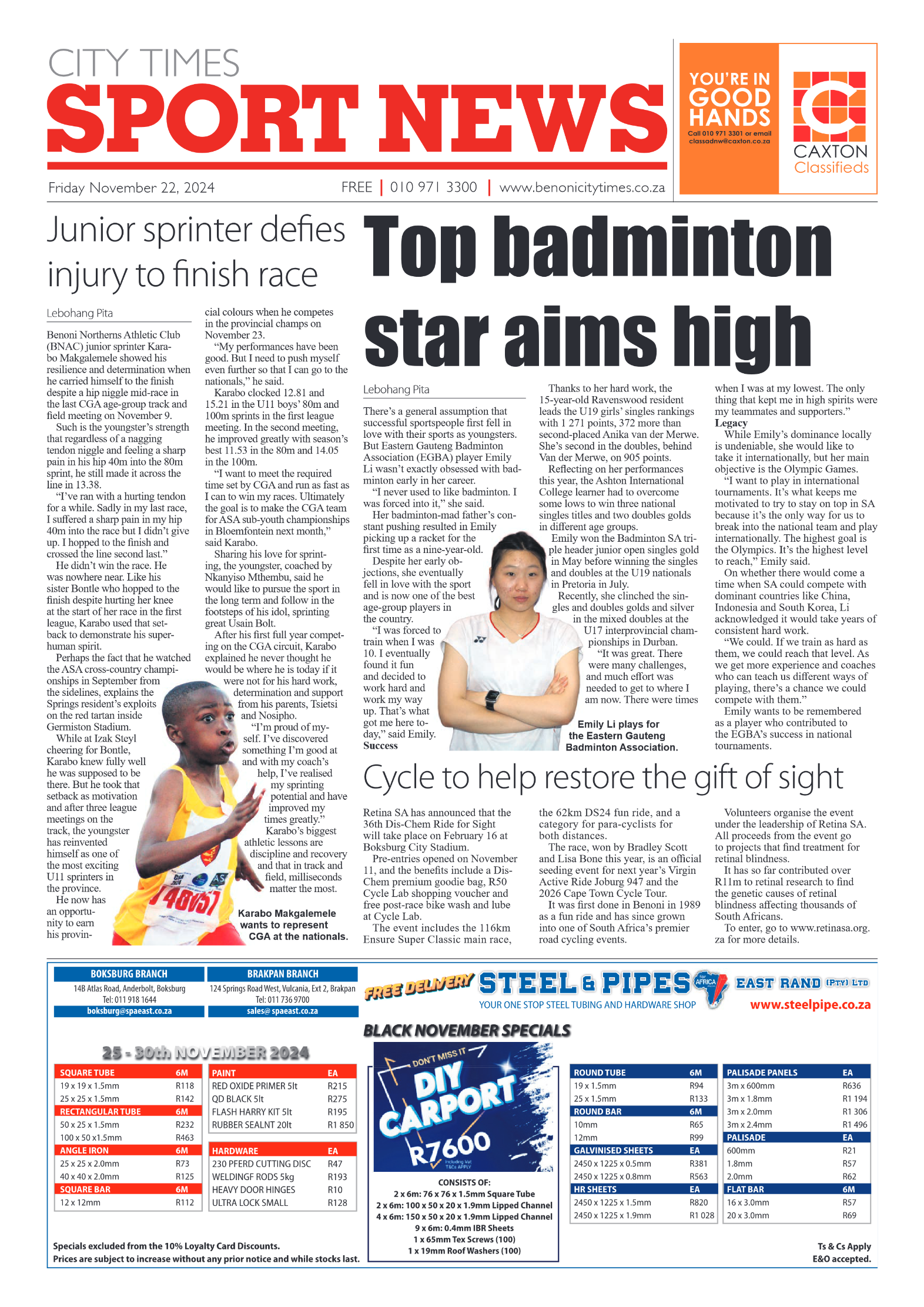Benoni City Times 22 November 2024 page 14