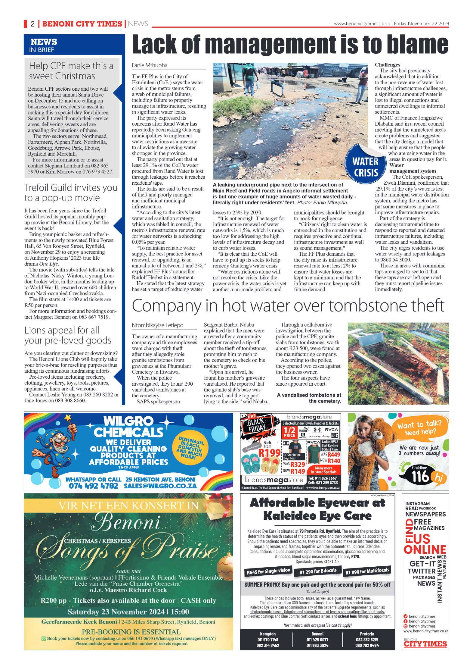 Benoni City Times 22 November 2024 page 4