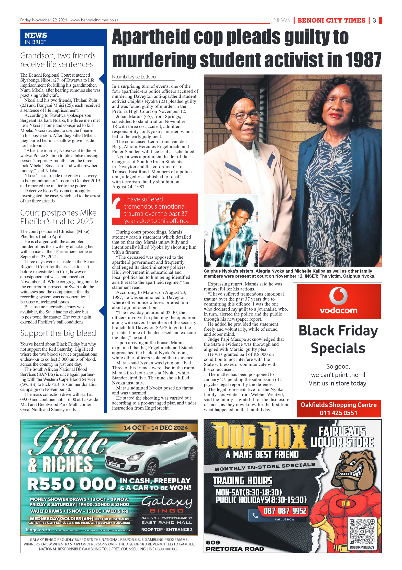 Benoni City Times 22 November 2024 page 5