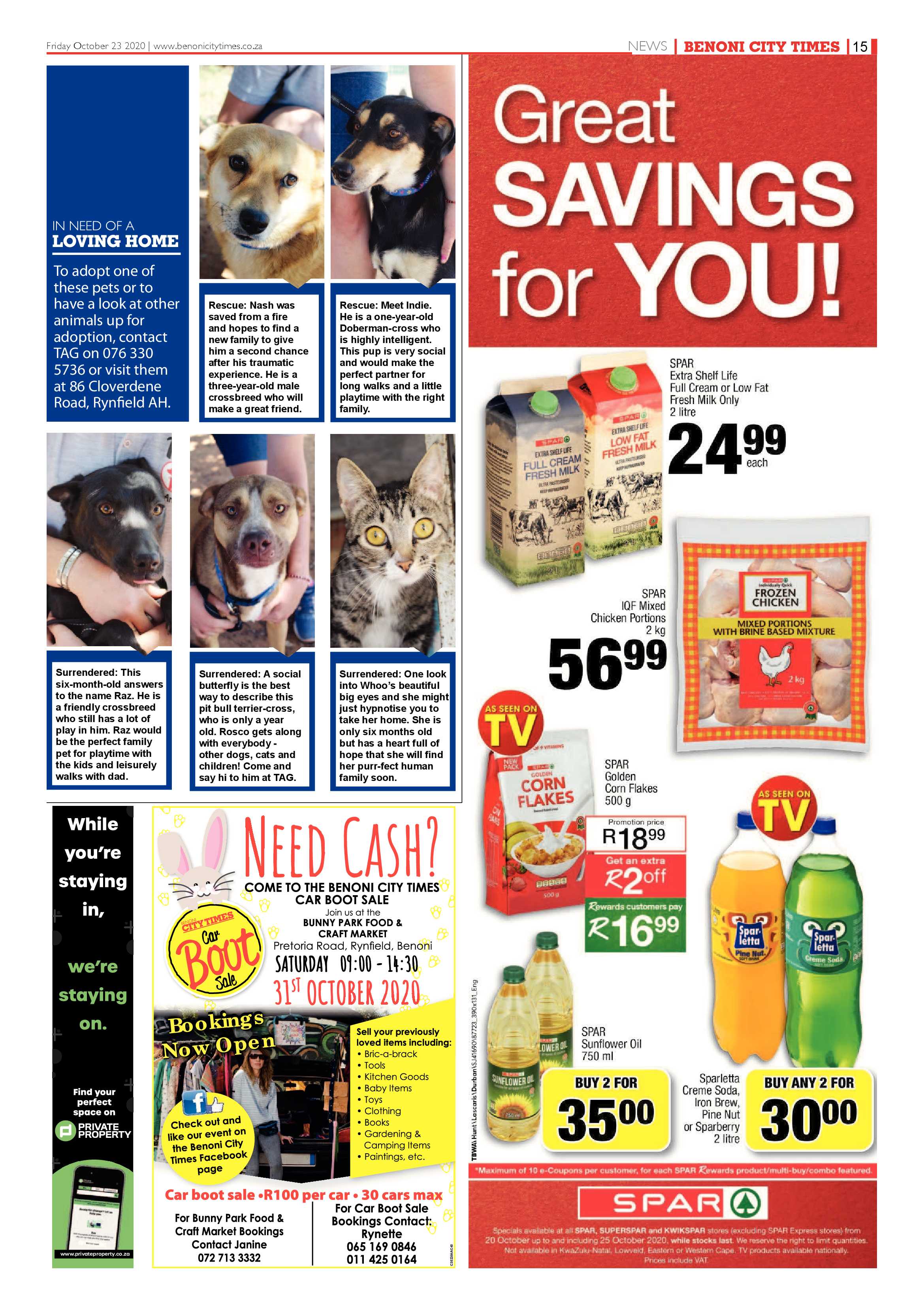 Benoni City Times 22 October 2020 page 15