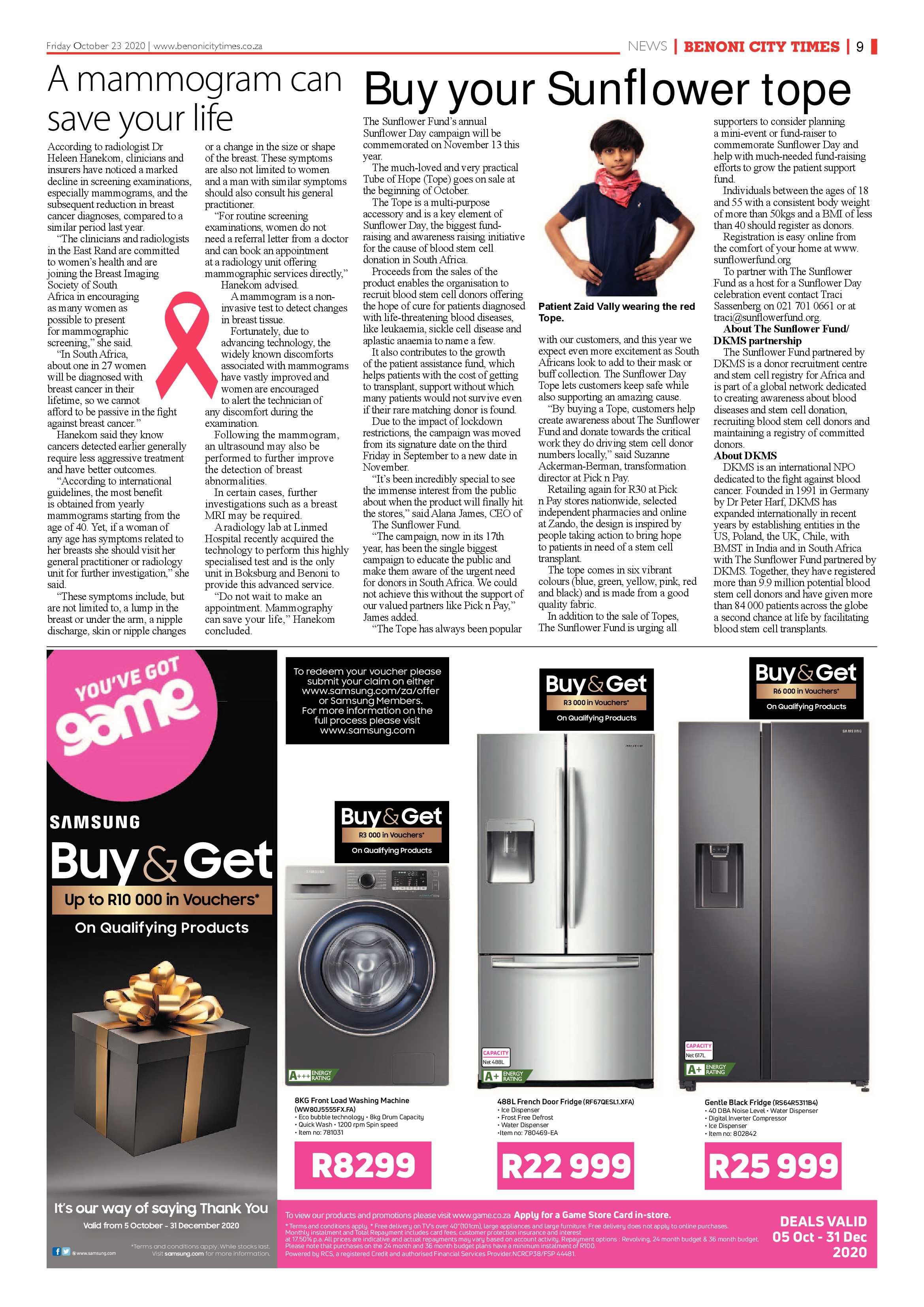 Benoni City Times 22 October 2020 page 9