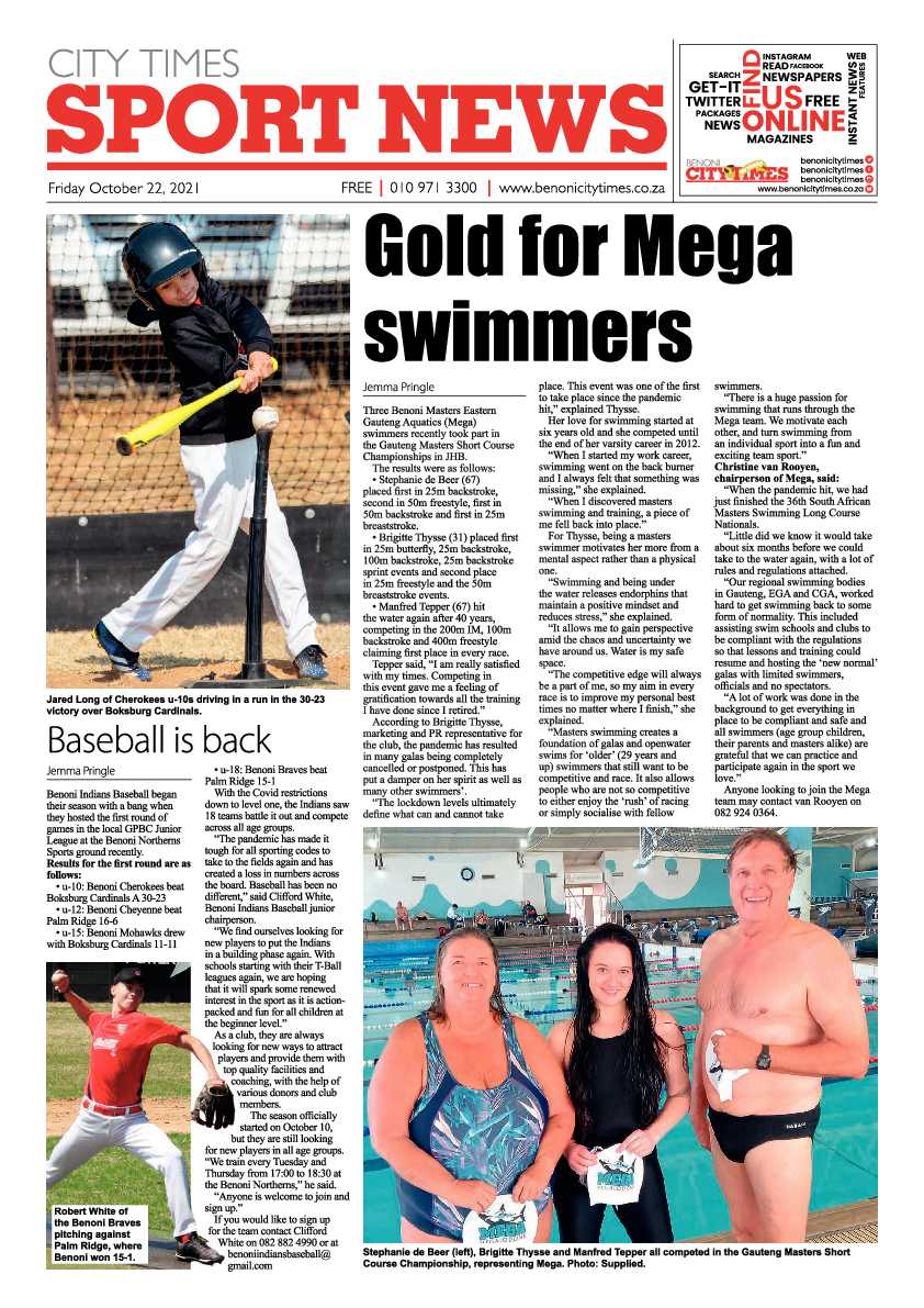 Benoni City Times 22 October 2021 page 20