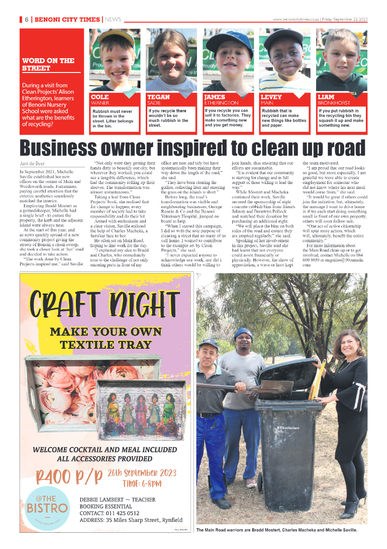 Benoni City Times 22 September 2023 page 6