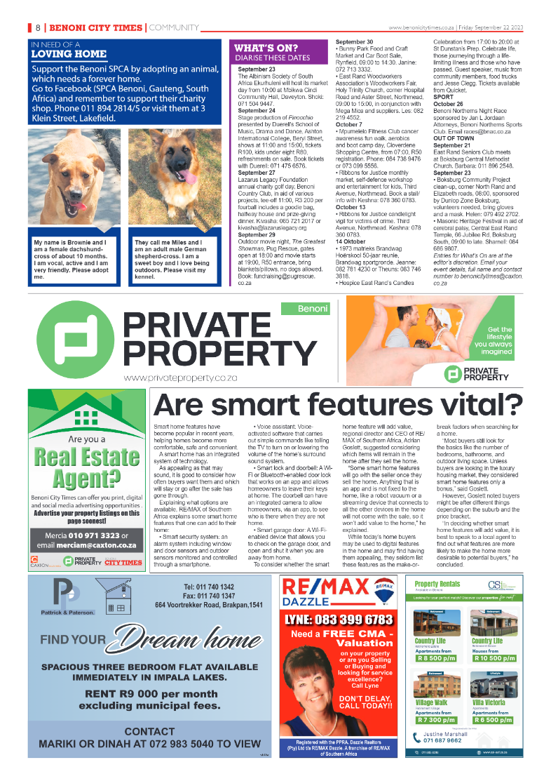 Benoni City Times 22 September 2023 page 8