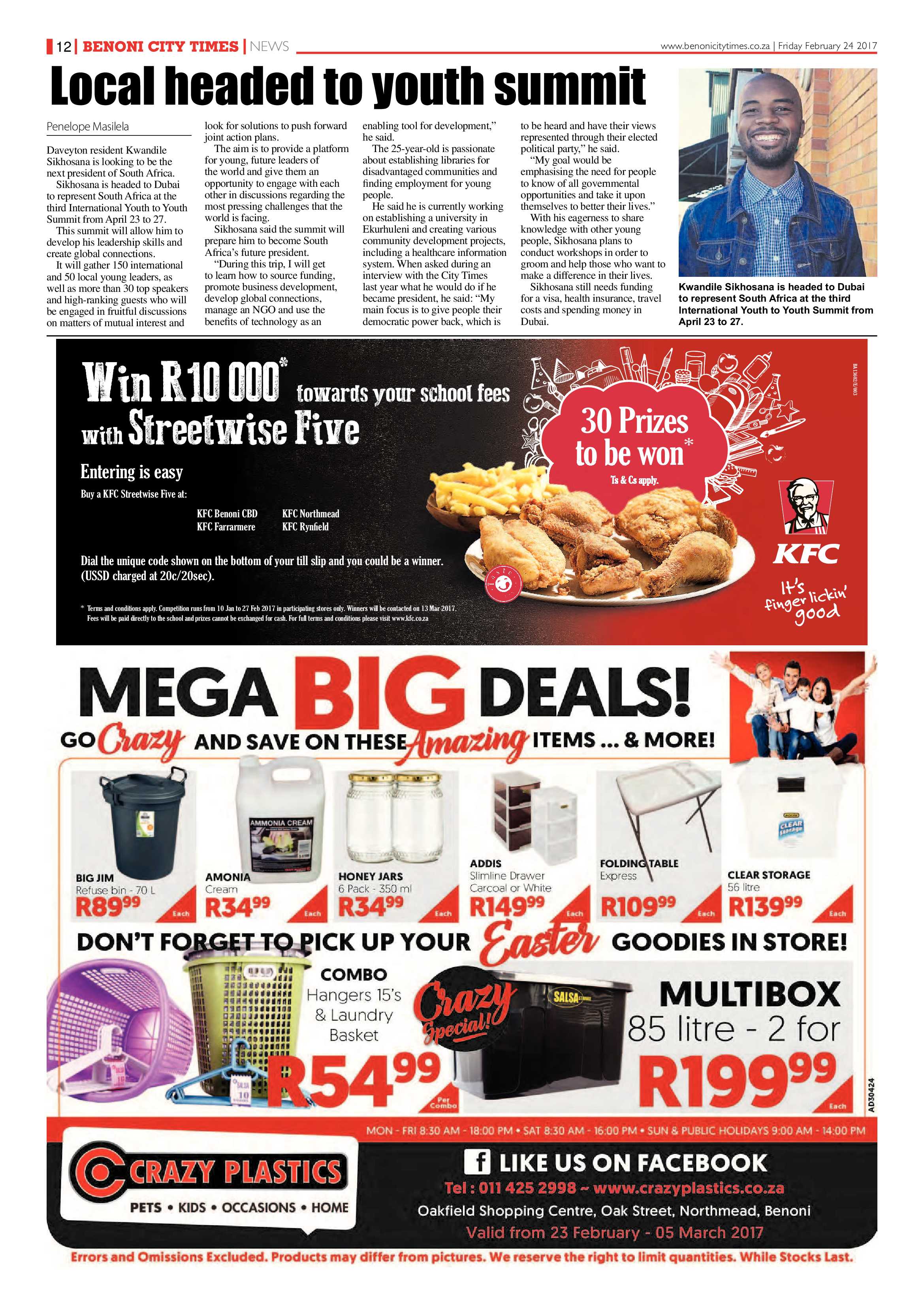 Benoni City Times 23 February 2017 page 12