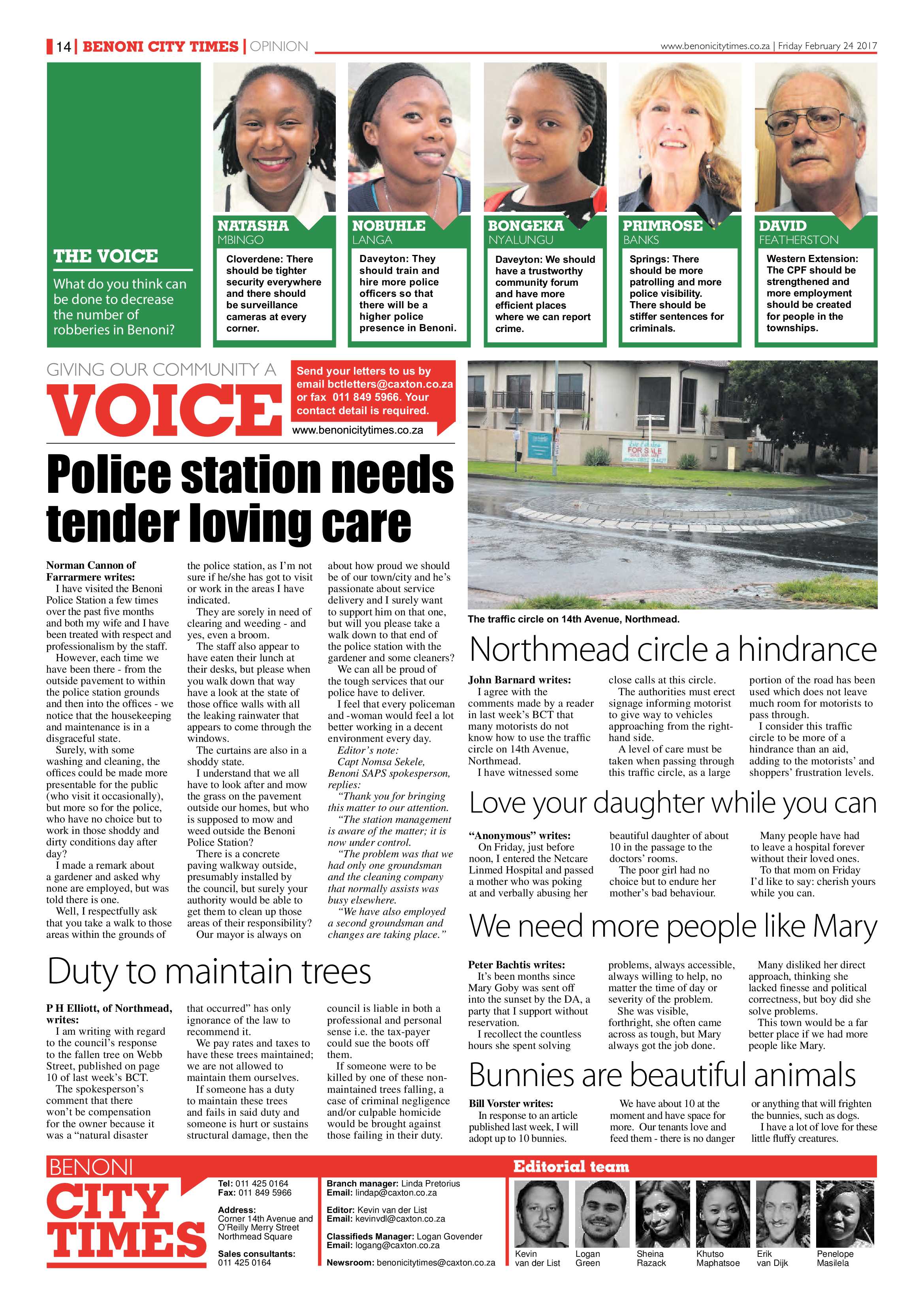 Benoni City Times 23 February 2017 page 14